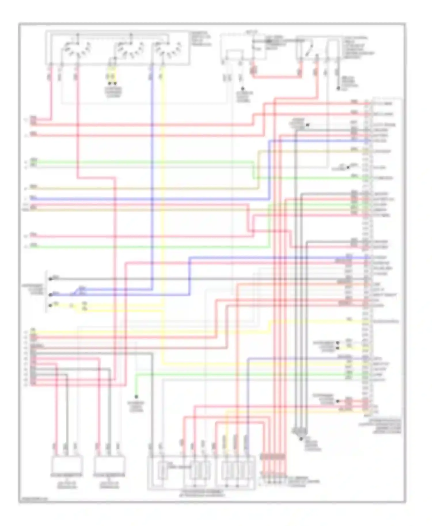 Wiring diagram hot at all times engine compartment fuse/relay block atm fuse for Kia Optima I facelift (2002-2005) (1 of 1)