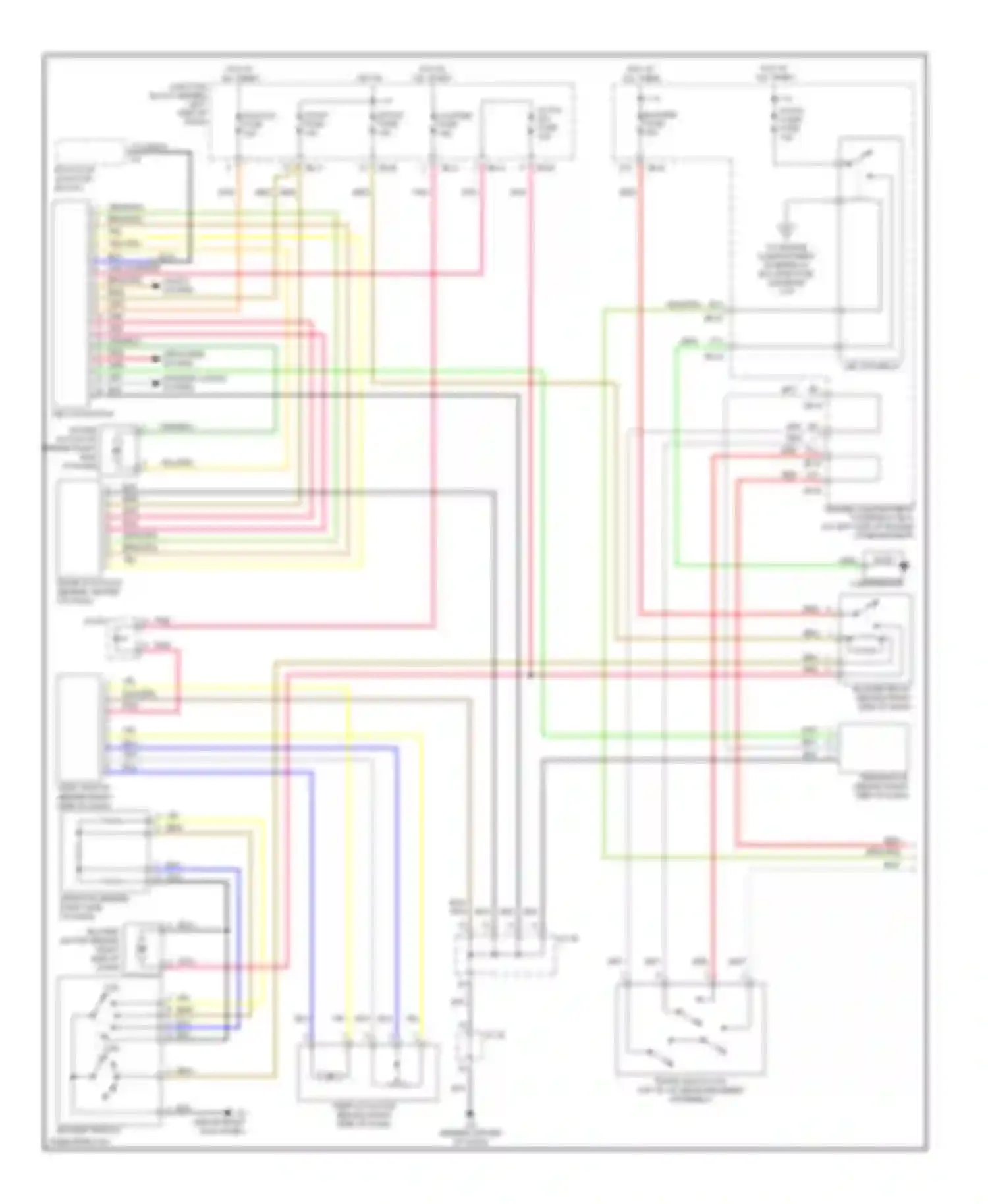 Wiring diagram hot in on, start for Kia Optima I facelift (2002-2005) (1 of 5)