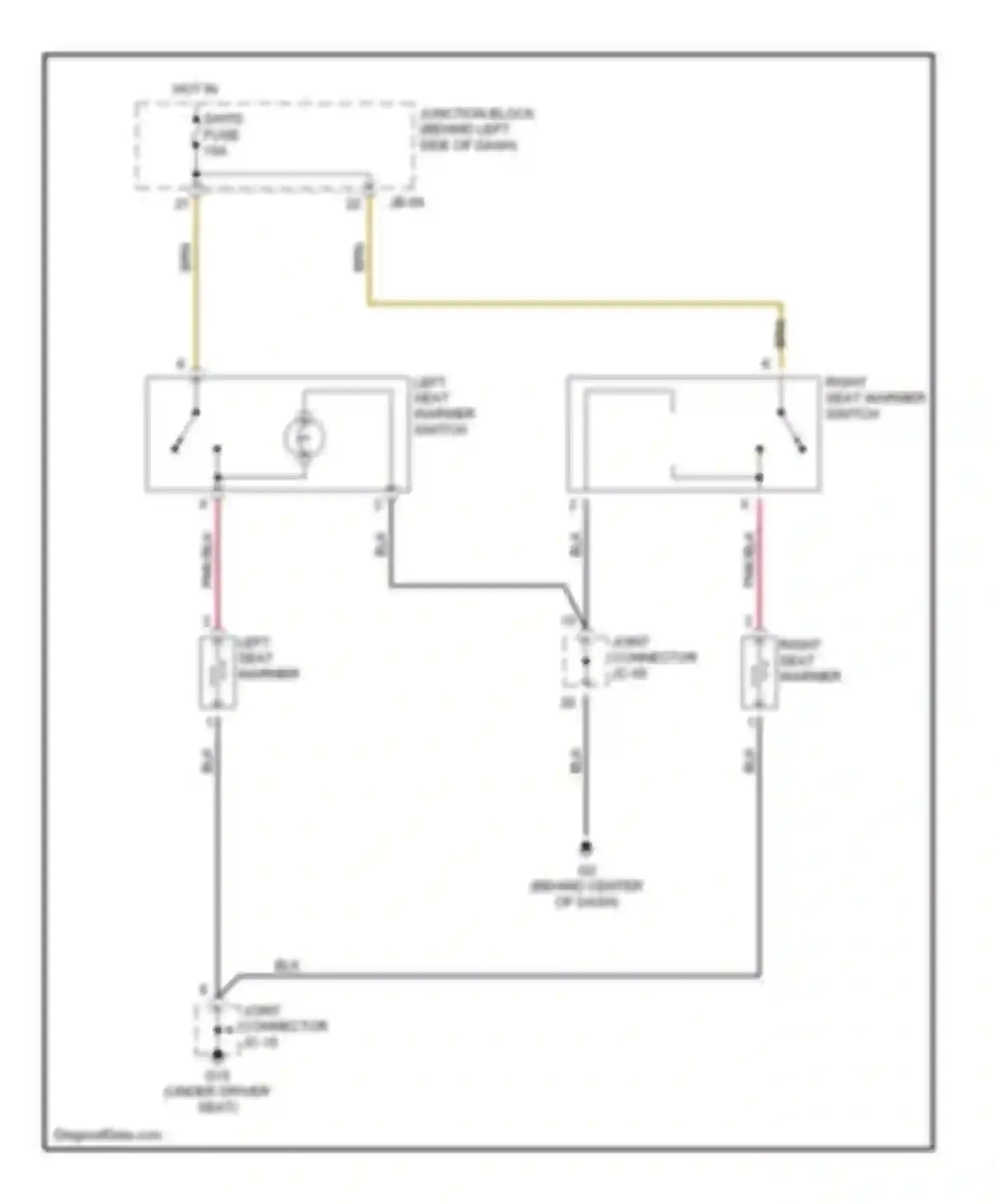 Wiring diagram joint connector jc-15 for Kia Optima I facelift (2002-2005) (3 of 5)