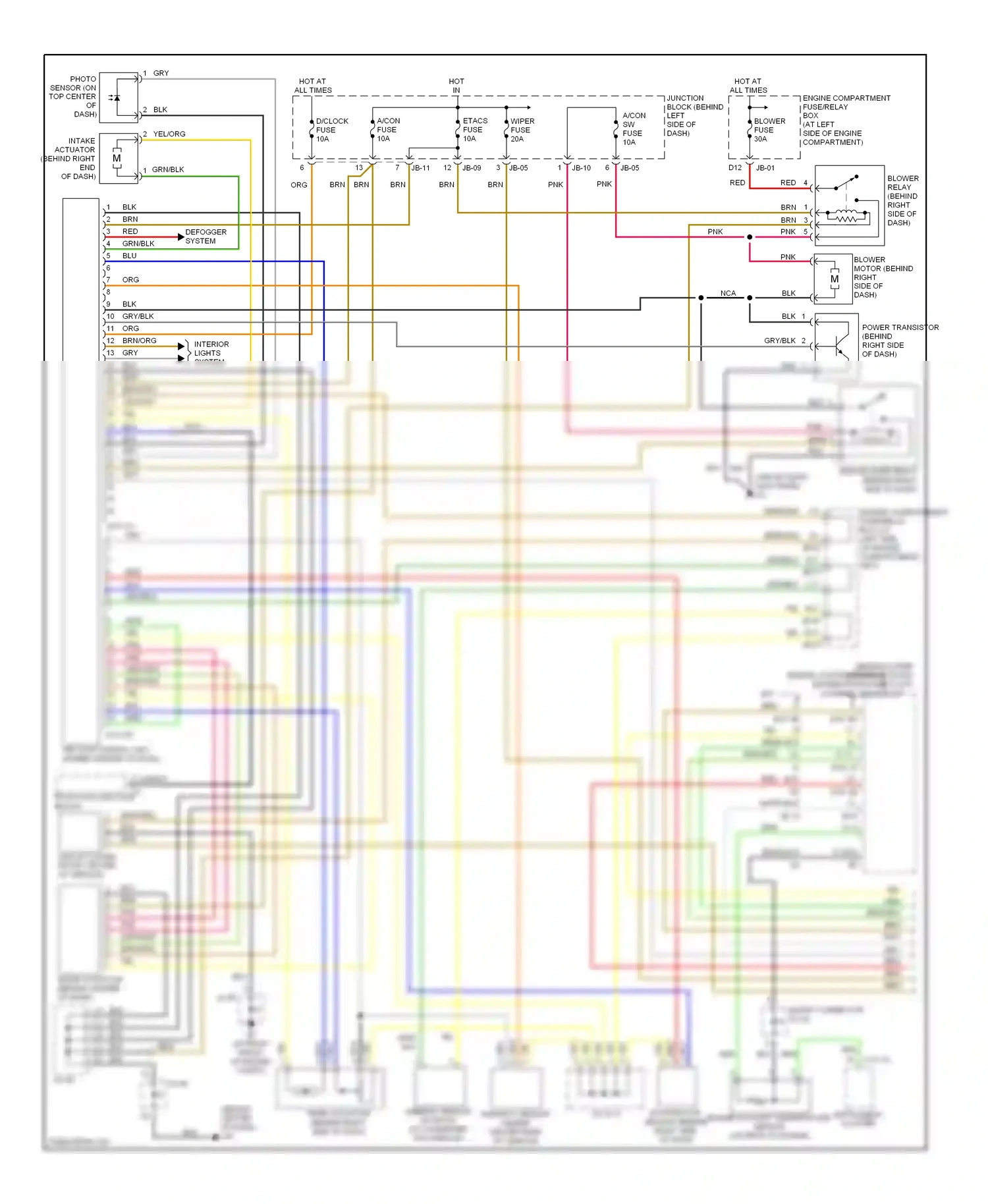 Kia Optima I facelift (2002-2005) m/t wiring diagram  (1 of 9)