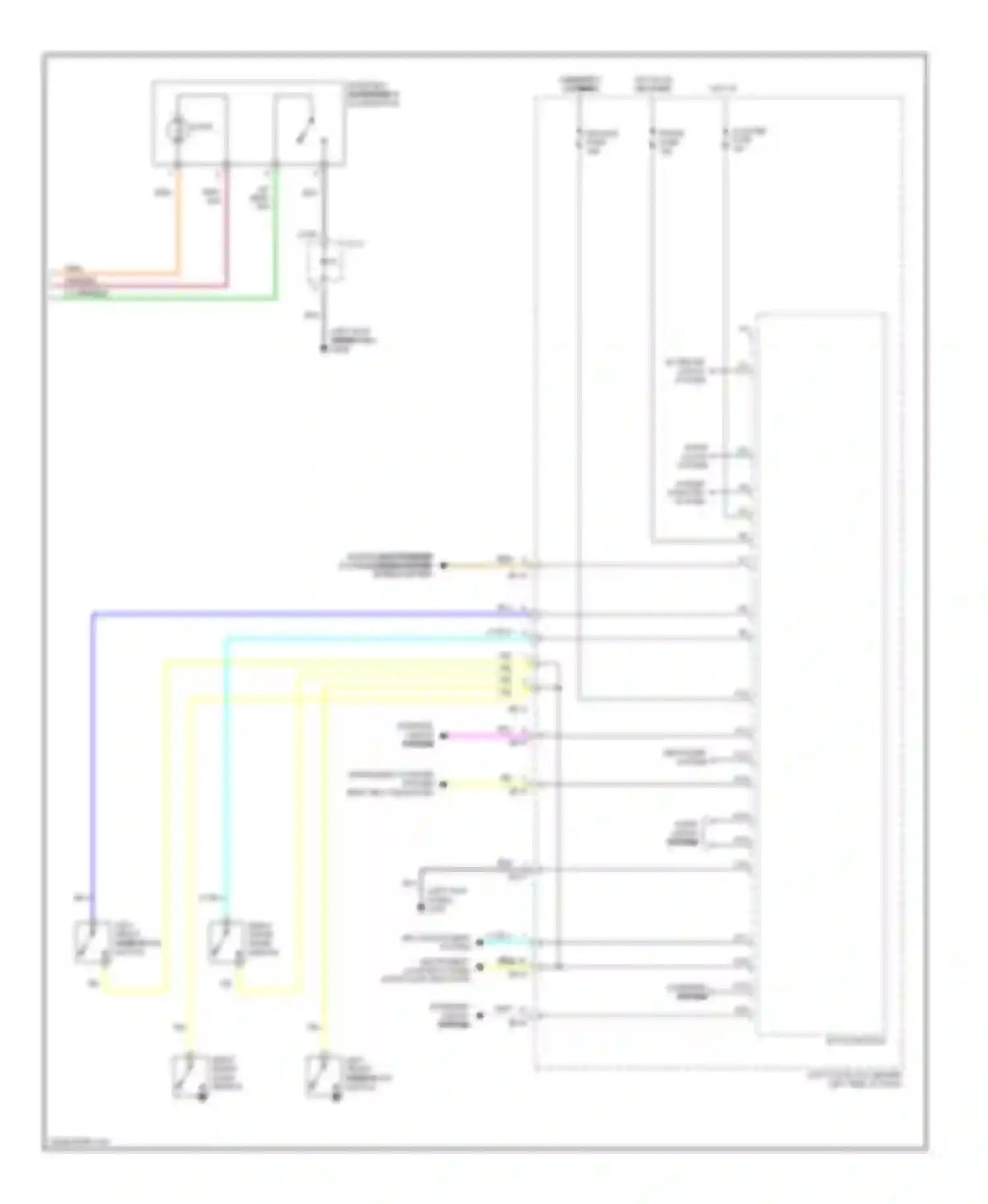 Optima Kia I (2000-2002): Body computer circuits (2 of 2)