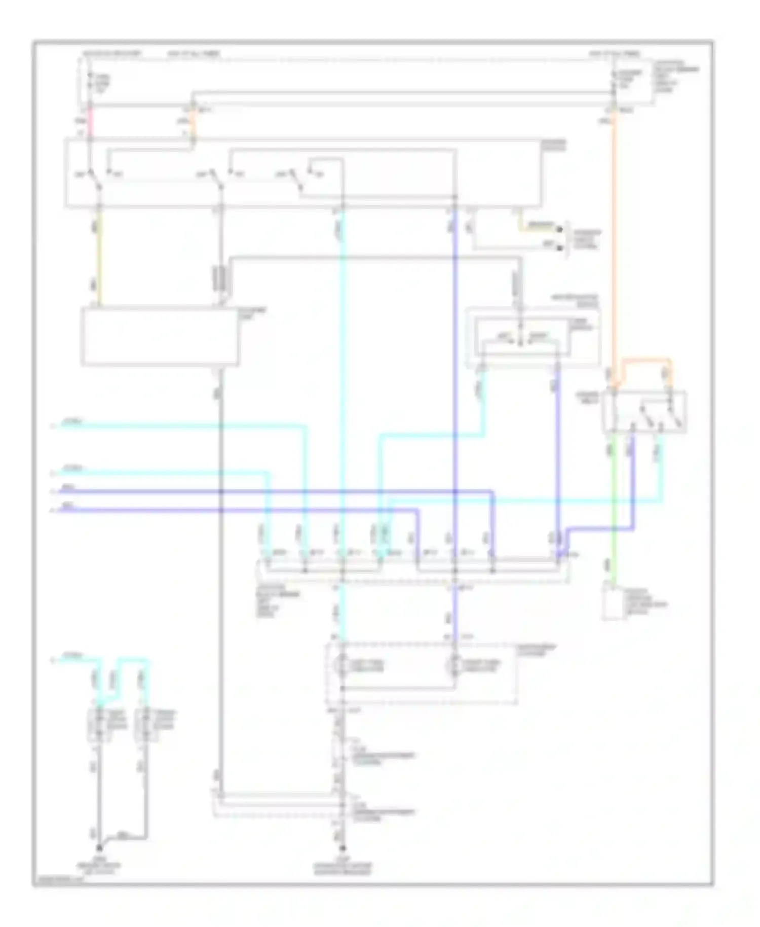 Optima Kia I (2000-2002): Exterior lamps circuit (2 of 2)