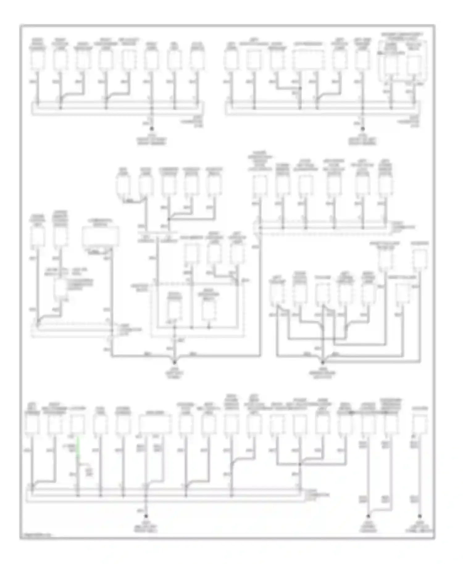 Optima Kia I (2000-2002): Ground distribution circuit (1 of 3)