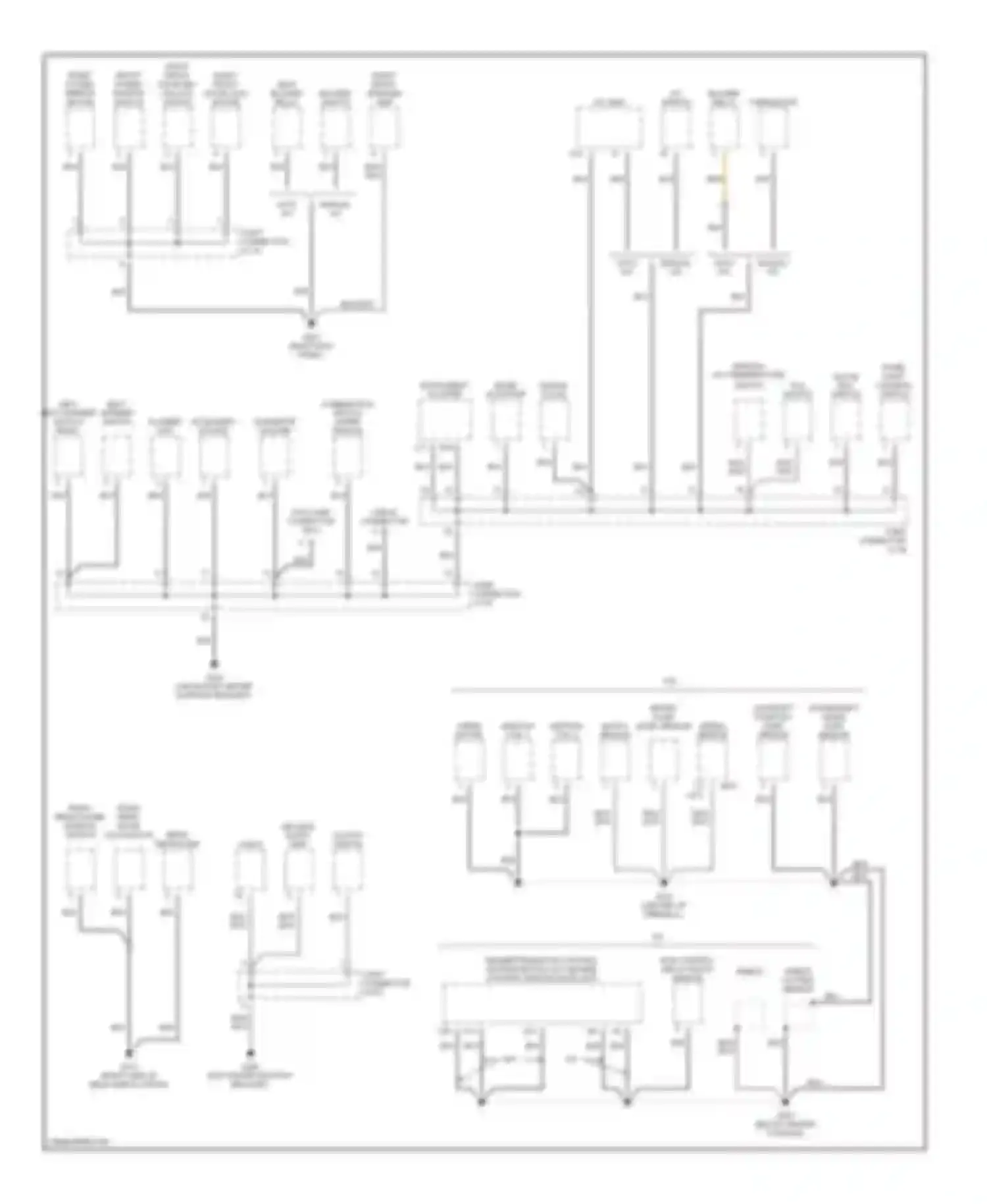 Optima Kia I (2000-2002): Ground distribution circuit (2 of 3)