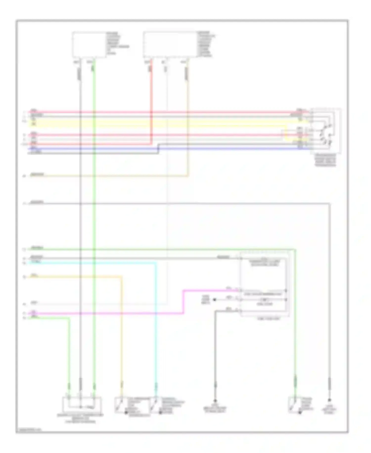 Optima Kia I (2000-2002): Instrument cluster circuit (2 of 2)