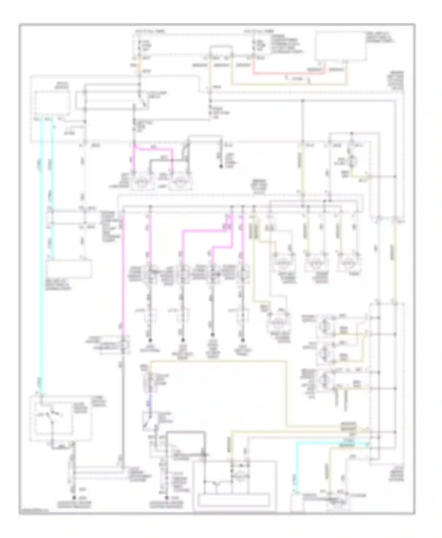 Optima Kia I (2000-2002): Instrument illumination circuit