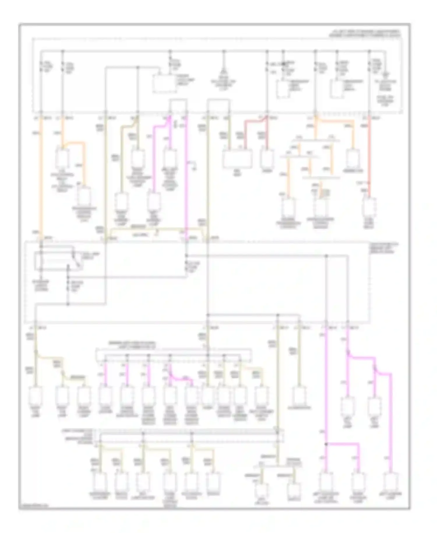 Optima Kia I (2000-2002): Power distribution circuit (3 of 5)