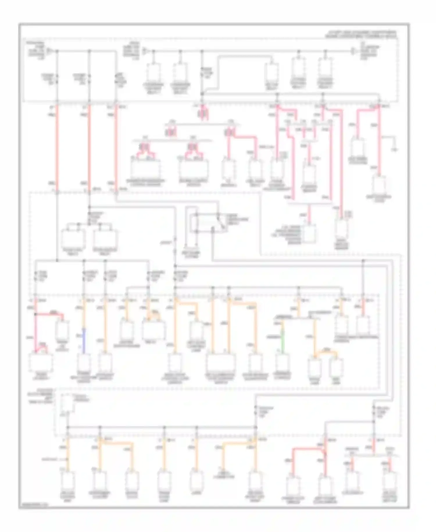Optima Kia I (2000-2002): Power distribution circuit (4 of 5)