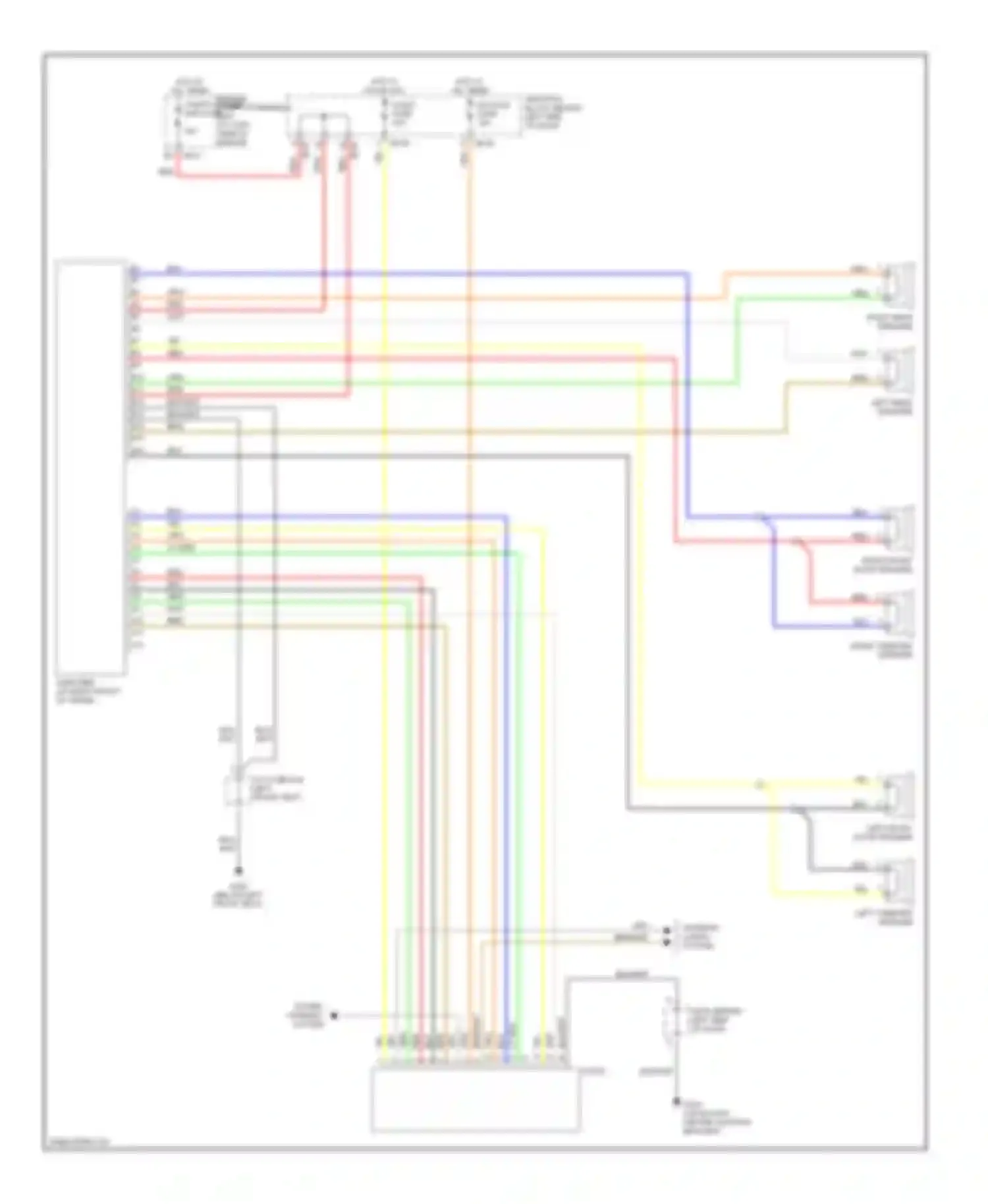 Optima Kia I (2000-2002): Radio circuits, with amplifier