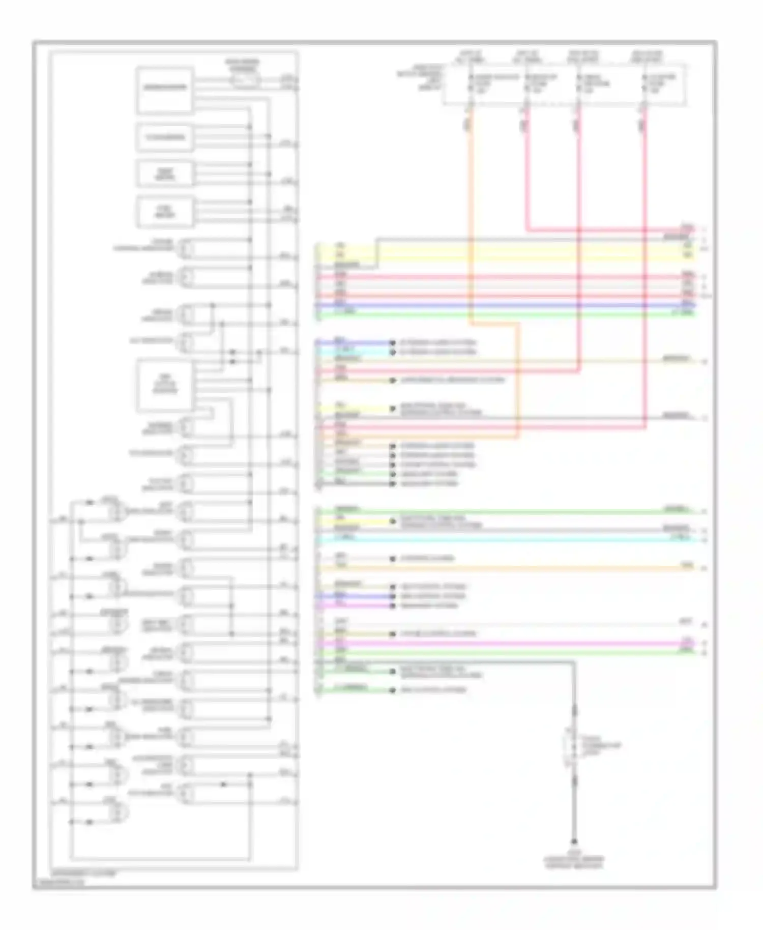 Wiring diagram abs control system for Kia Optima I (2000-2002) (1 of 1)