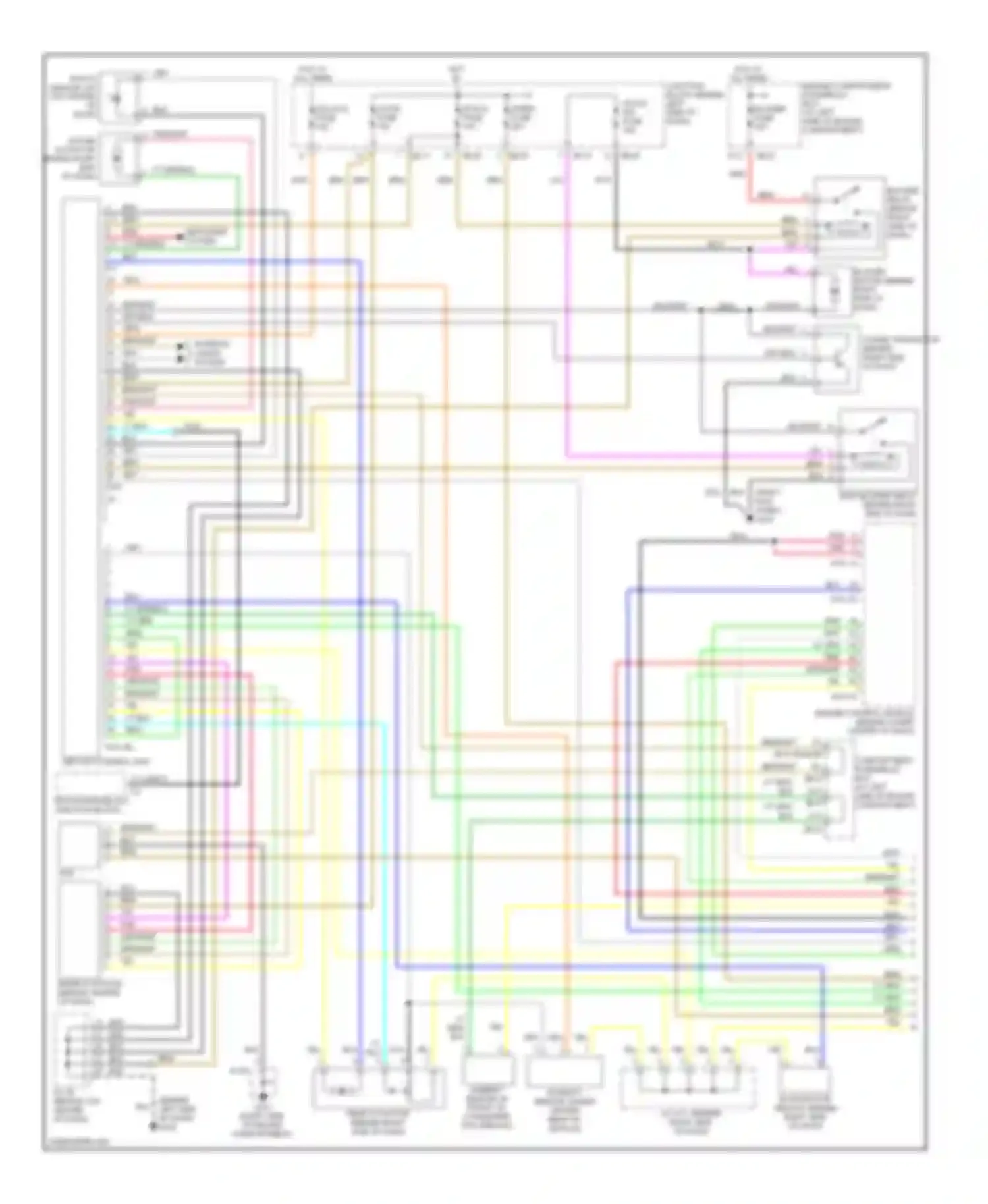 Wiring diagram a/con sw fuse for Kia Optima I (2000-2002) (3 of 4)