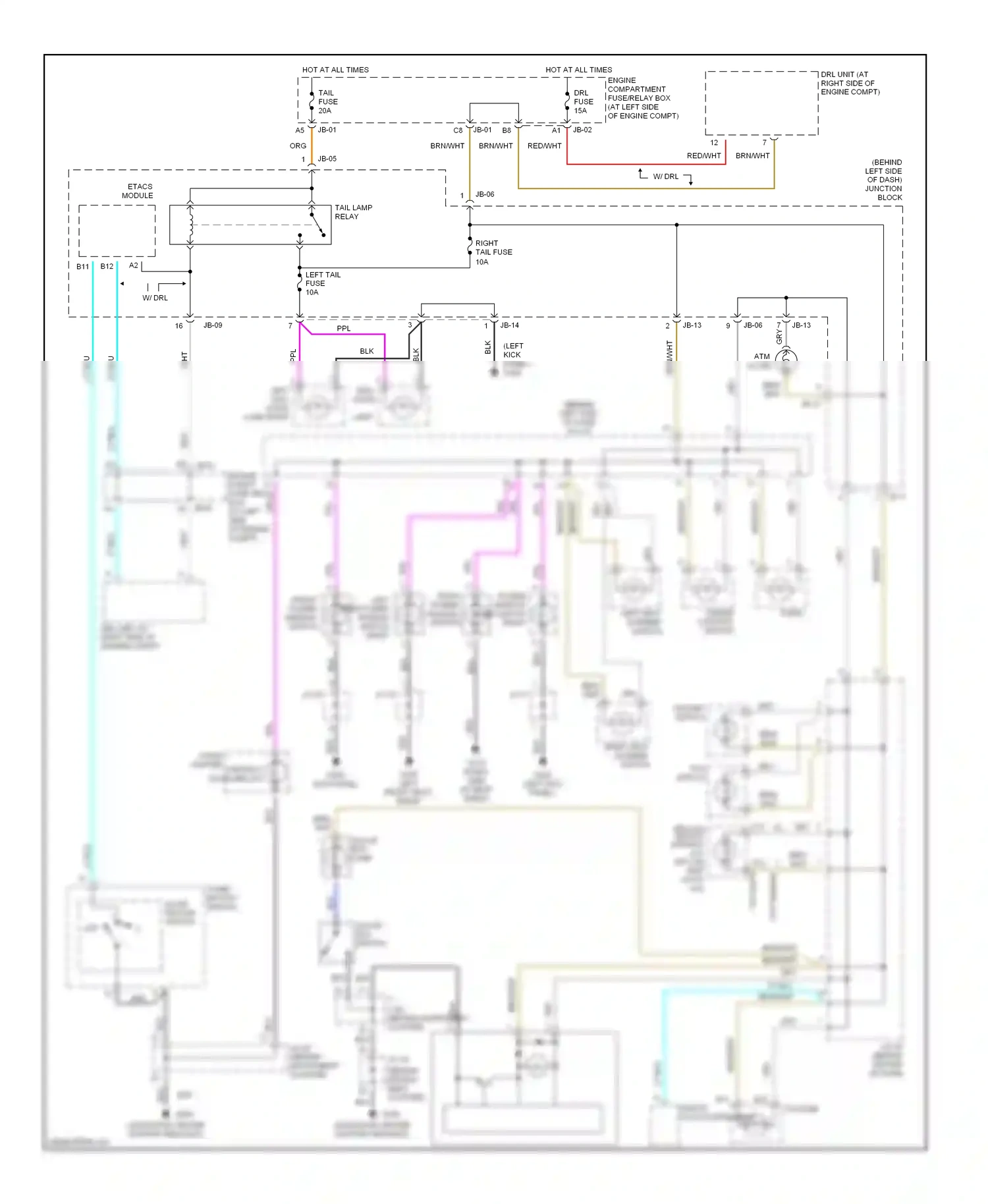 Kia Optima I (2000-2002) blu wiring diagram  (29 of 41)