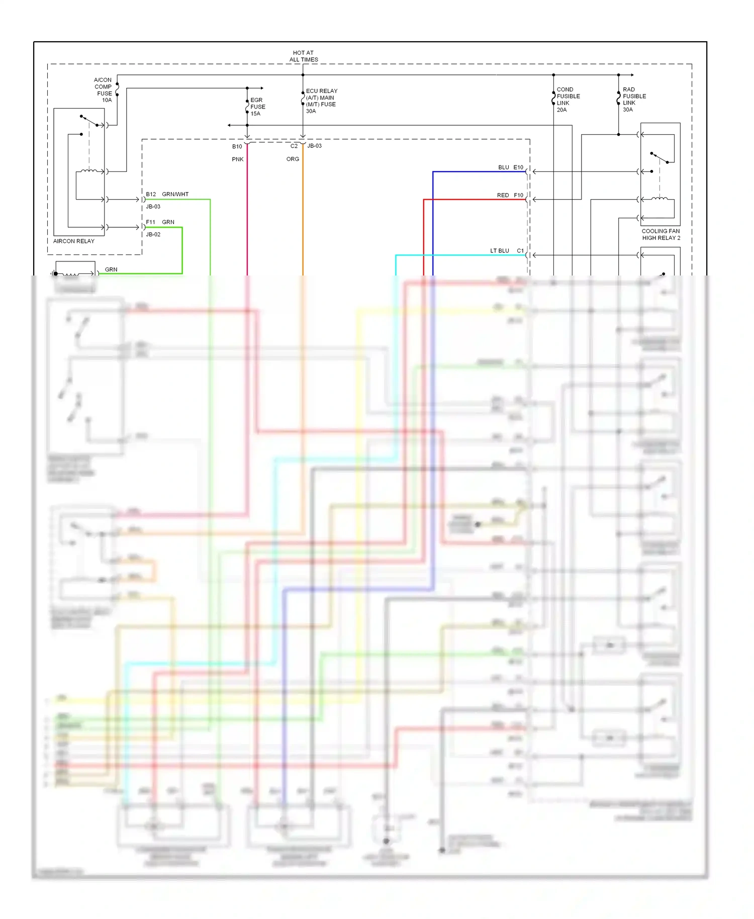 Kia Optima I (2000-2002) blu wiring diagram  (2 of 41)