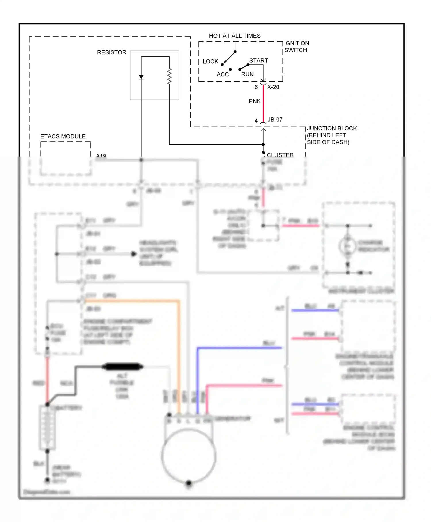 Kia Optima I (2000-2002) blu wiring diagram  (31 of 41)