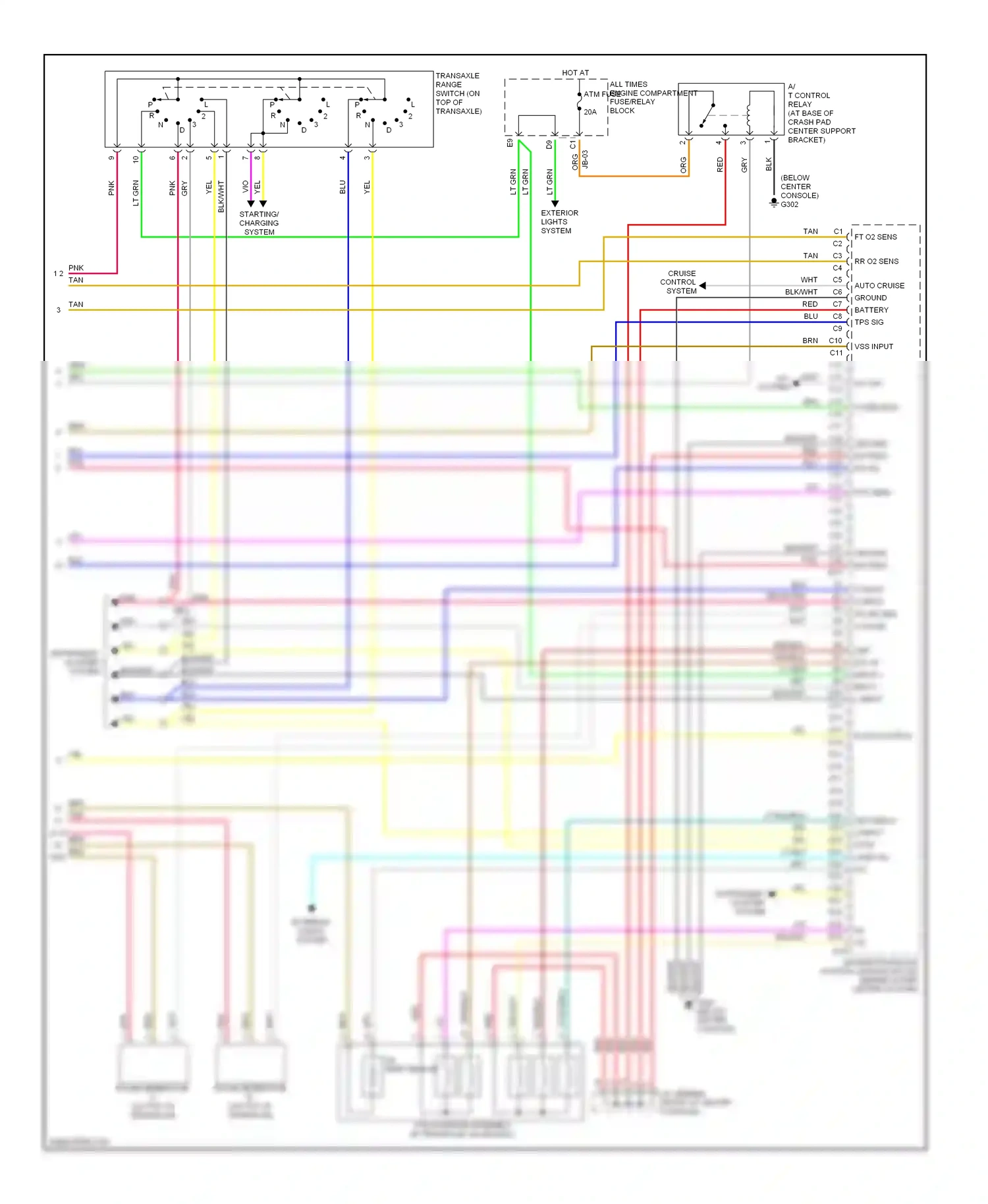 Kia Optima I (2000-2002) blu wiring diagram  (16 of 41)