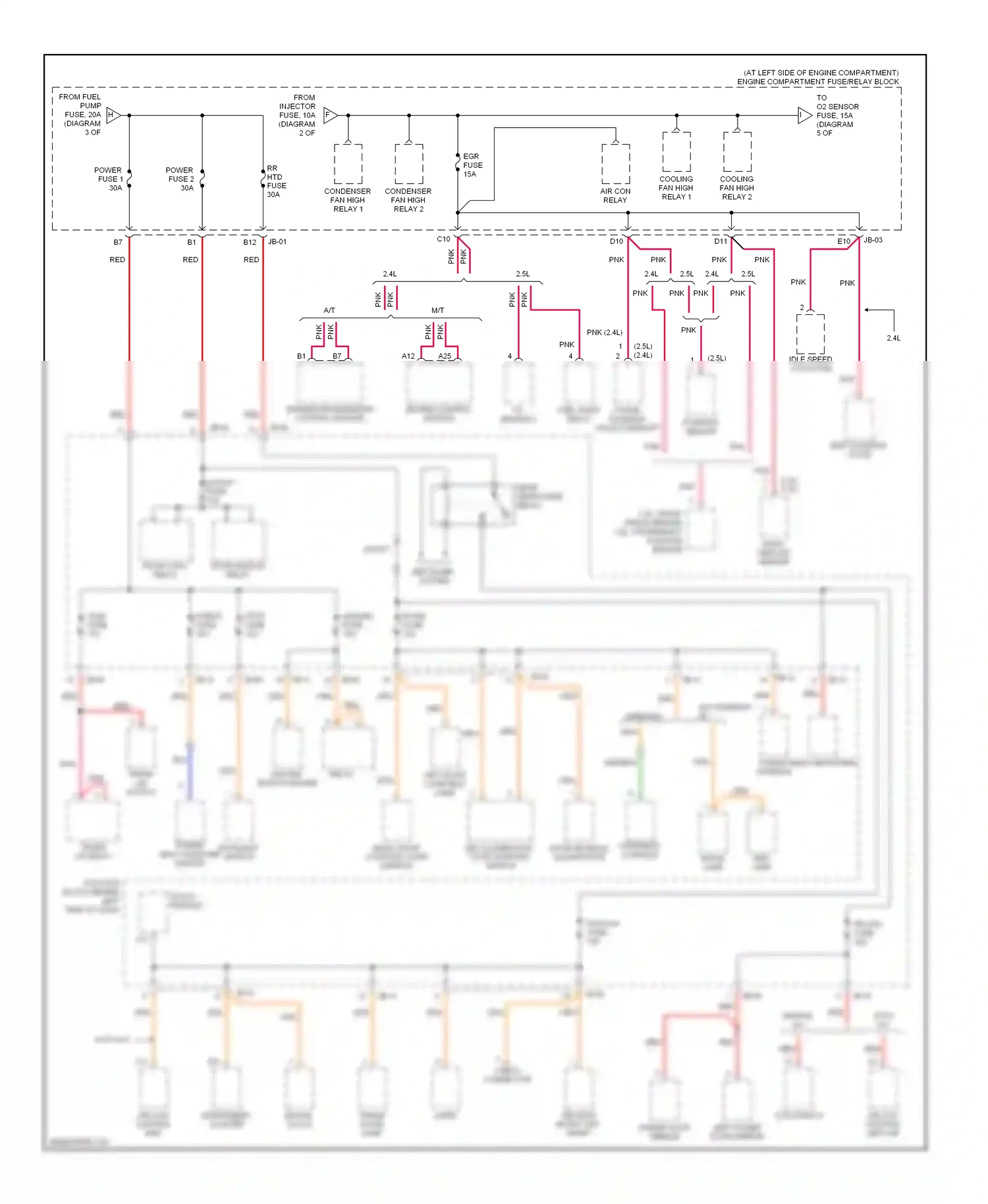 Kia Optima I (2000-2002) fuel pump relay wiring diagram  (3 of 3)