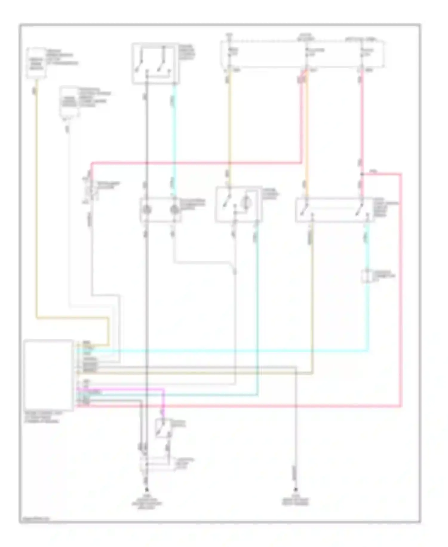 Wiring diagram hot in on for Kia Optima I (2000-2002) (5 of 8)