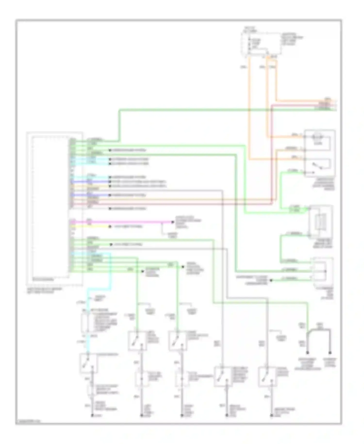 Wiring diagram left door unlock switch for Kia Optima I (2000-2002) (1 of 1)