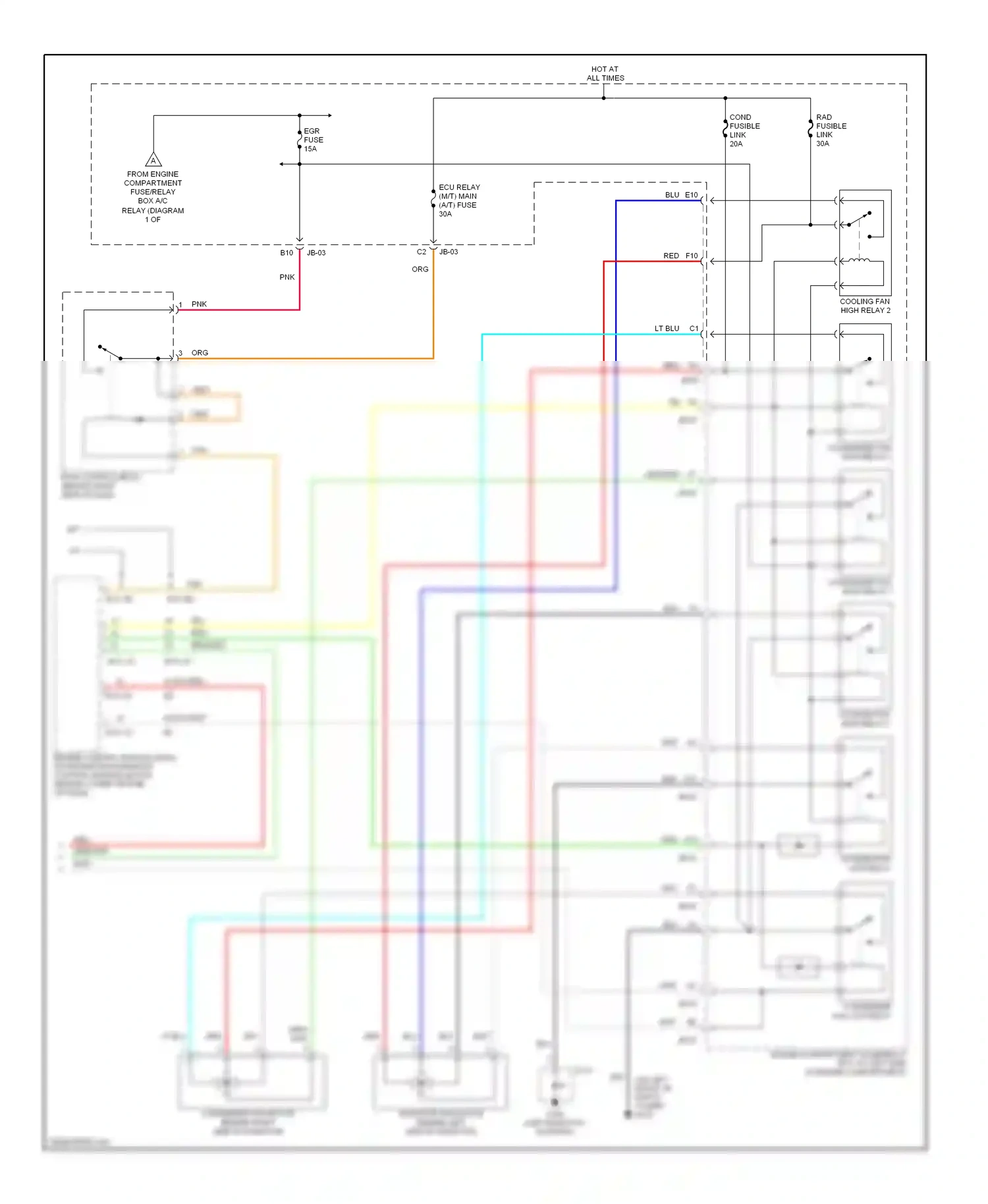 Kia Optima I (2000-2002) m/t wiring diagram  (2 of 5)