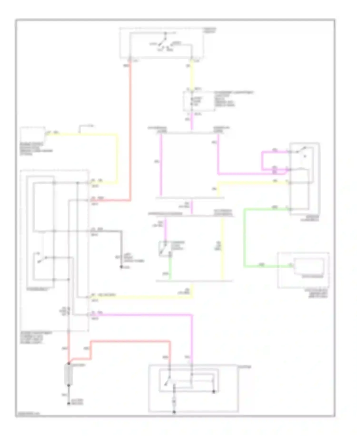 Wiring diagram run for Kia Optima I (2000-2002) (4 of 5)