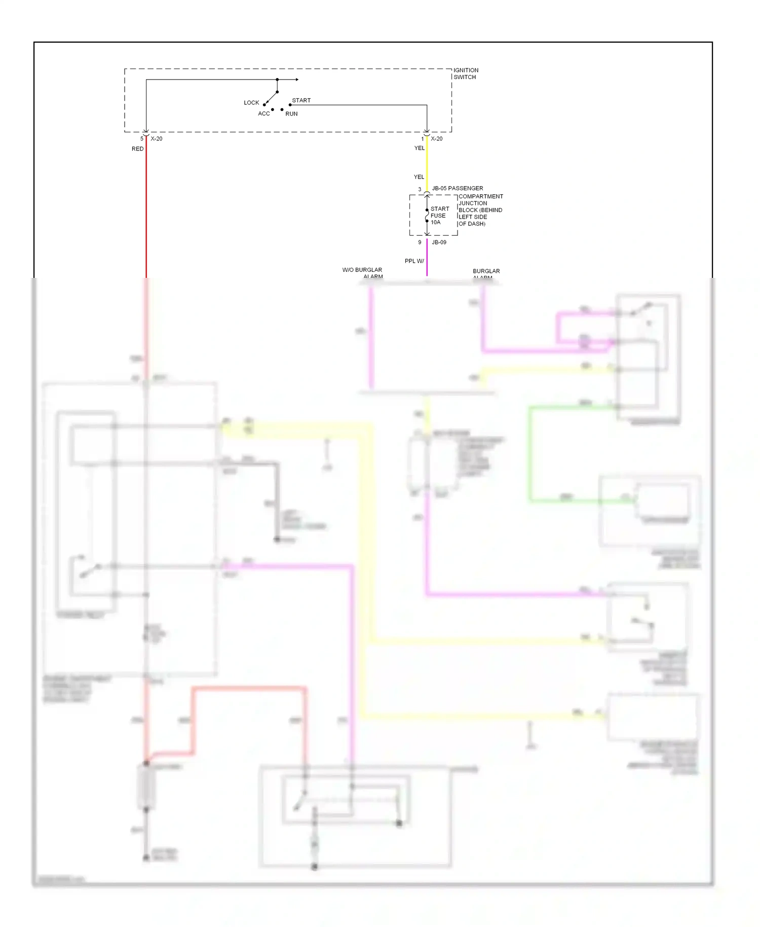 Kia Optima I (2000-2002) starter wiring diagram  (1 of 4)