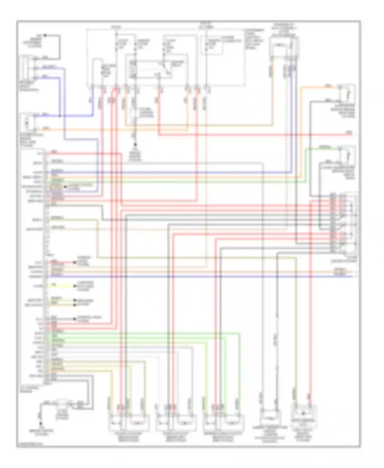 Optima Kia II facelift (2008-2010): Automatic a/c circuit (1 of 2)