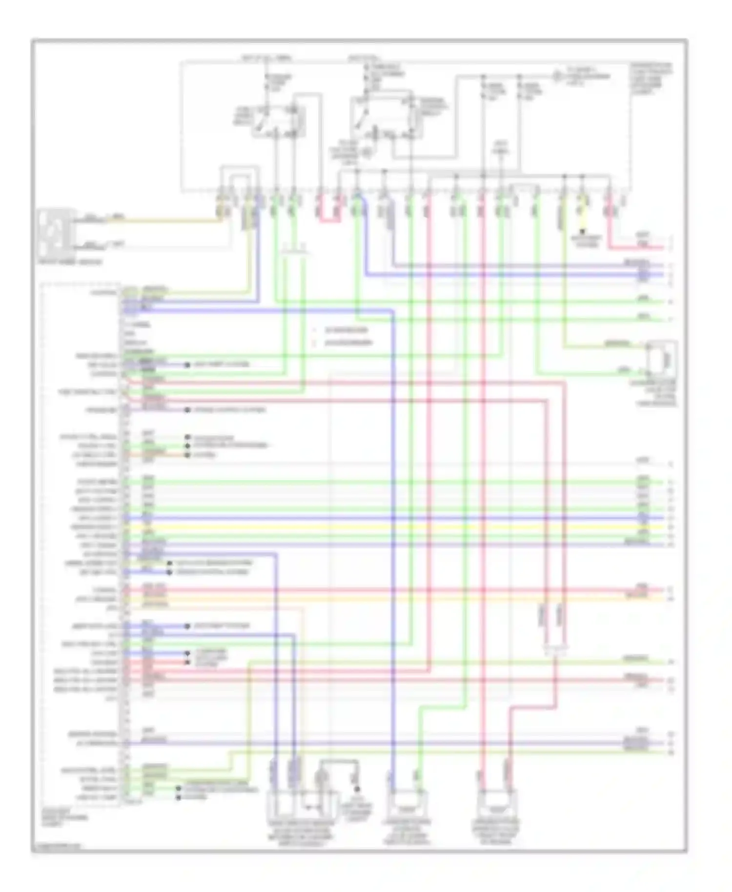 Optima Kia II facelift (2008-2010): Wiring diagram engine performance 2.7l (1 of 5)