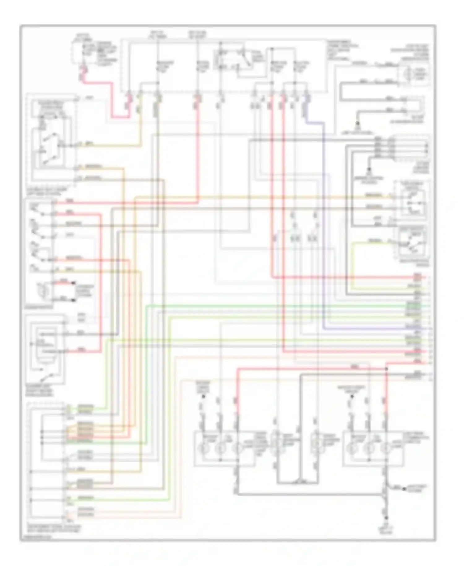 Optima Kia II facelift (2008-2010): Exterior lamps circuit (1 of 2)