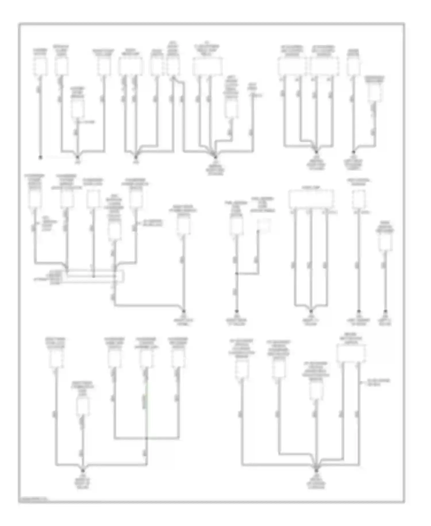 Optima Kia II facelift (2008-2010): Ground distribution circuit (2 of 3)