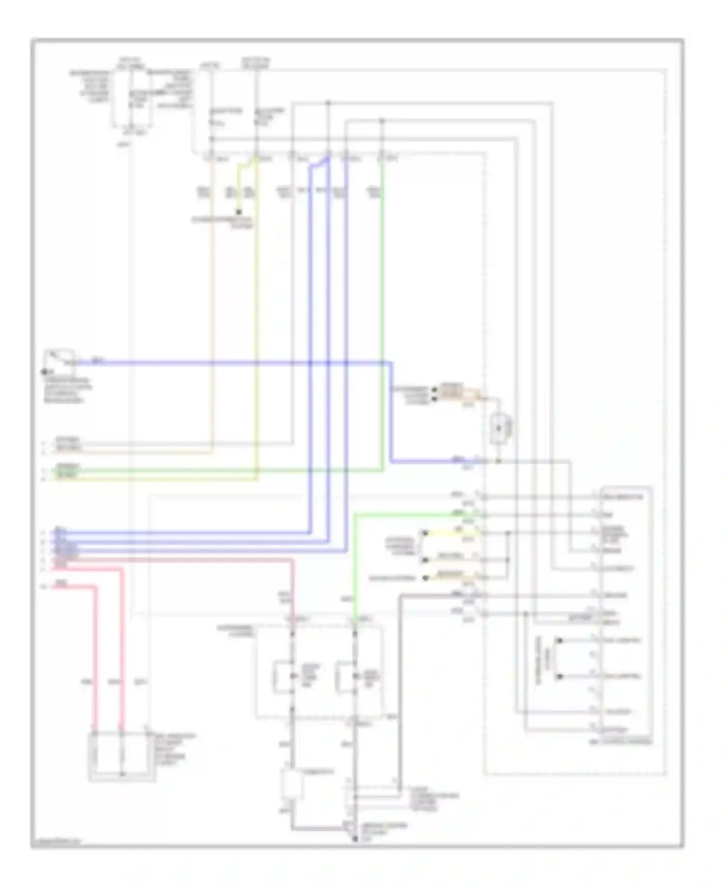 Optima Kia II facelift (2008-2010): Headlamps circuit, with drl (2 of 2)