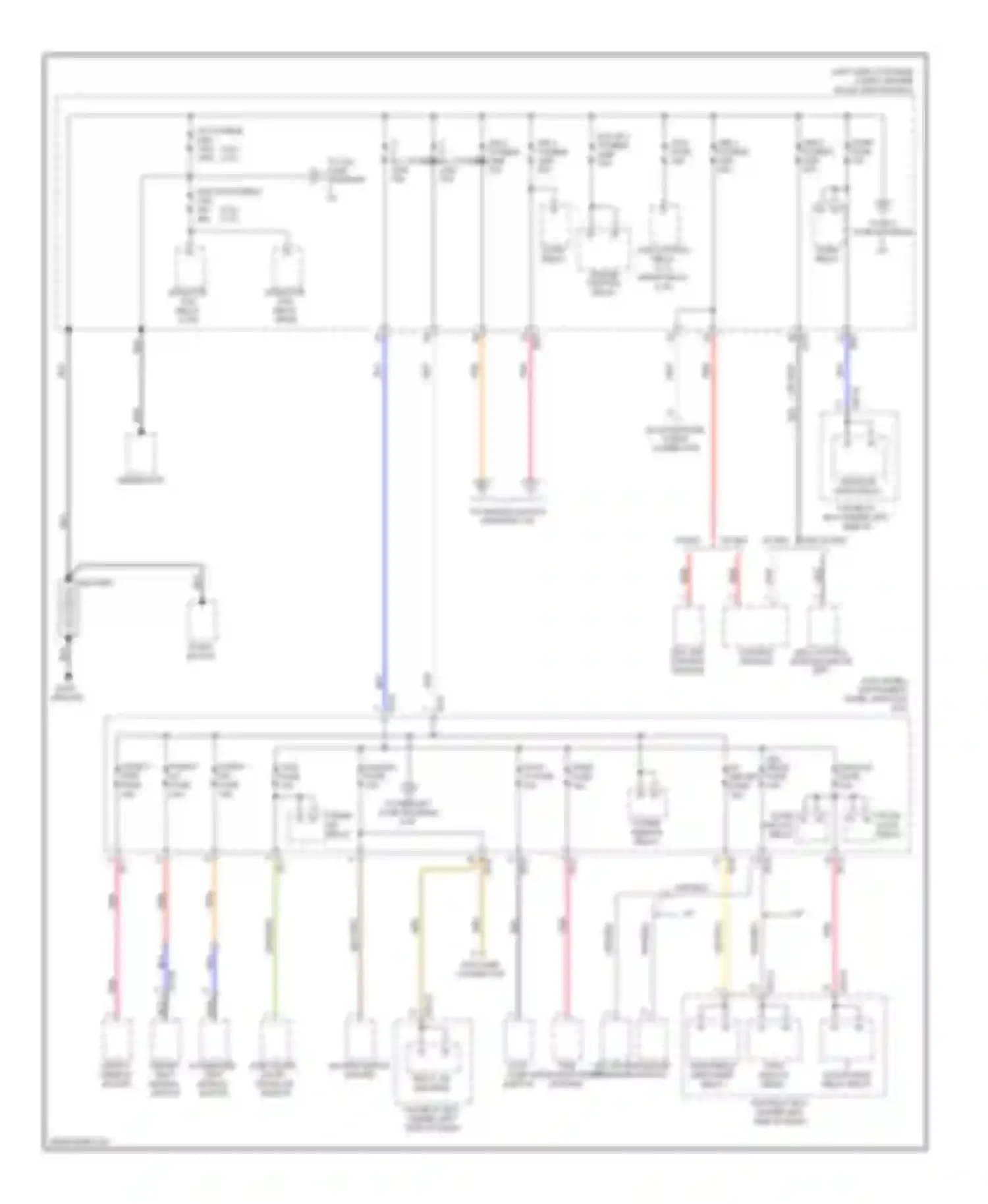 Optima Kia II facelift (2008-2010): Power distribution circuit (1 of 4)