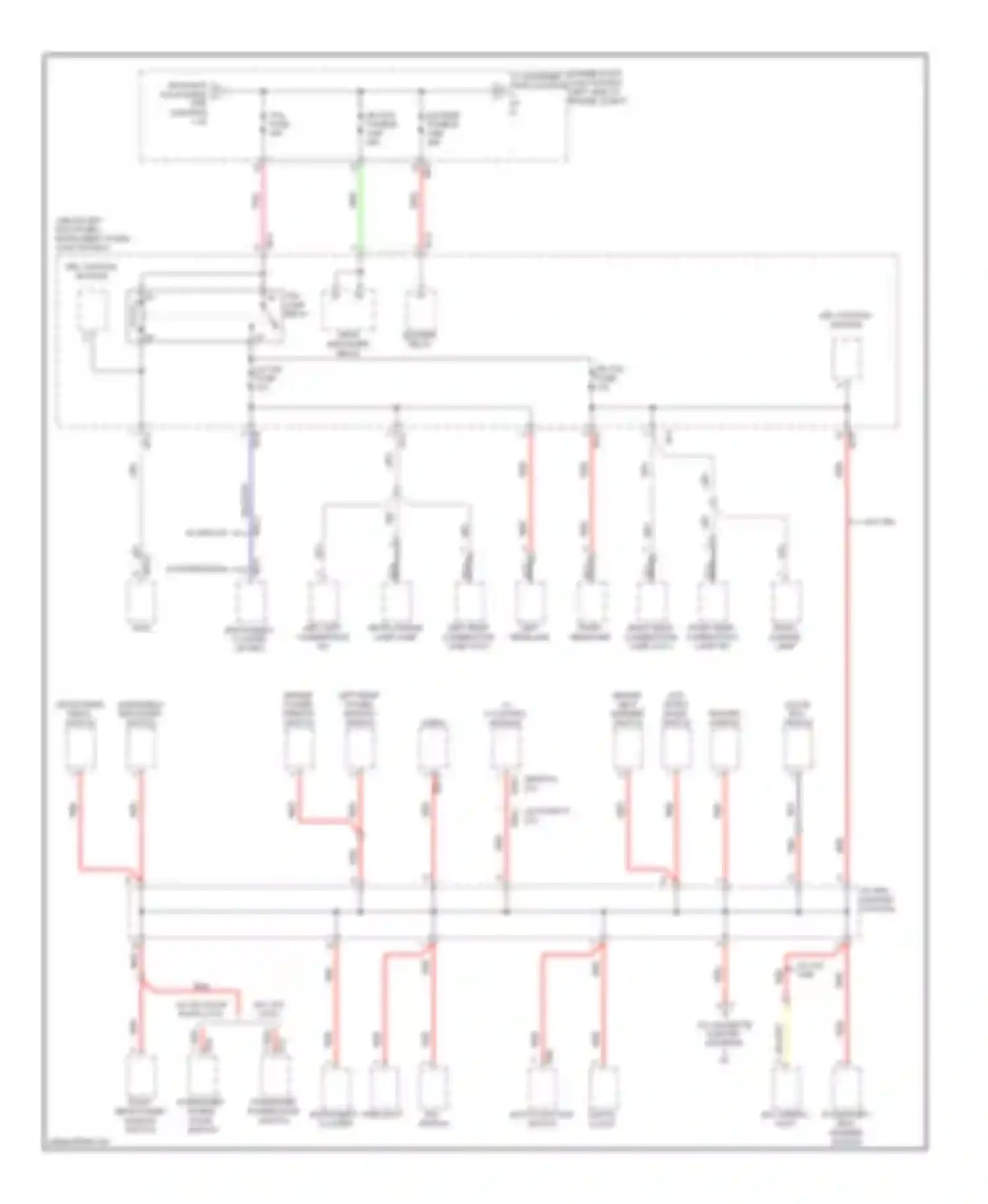 Optima Kia II facelift (2008-2010): Power distribution circuit (2 of 4)