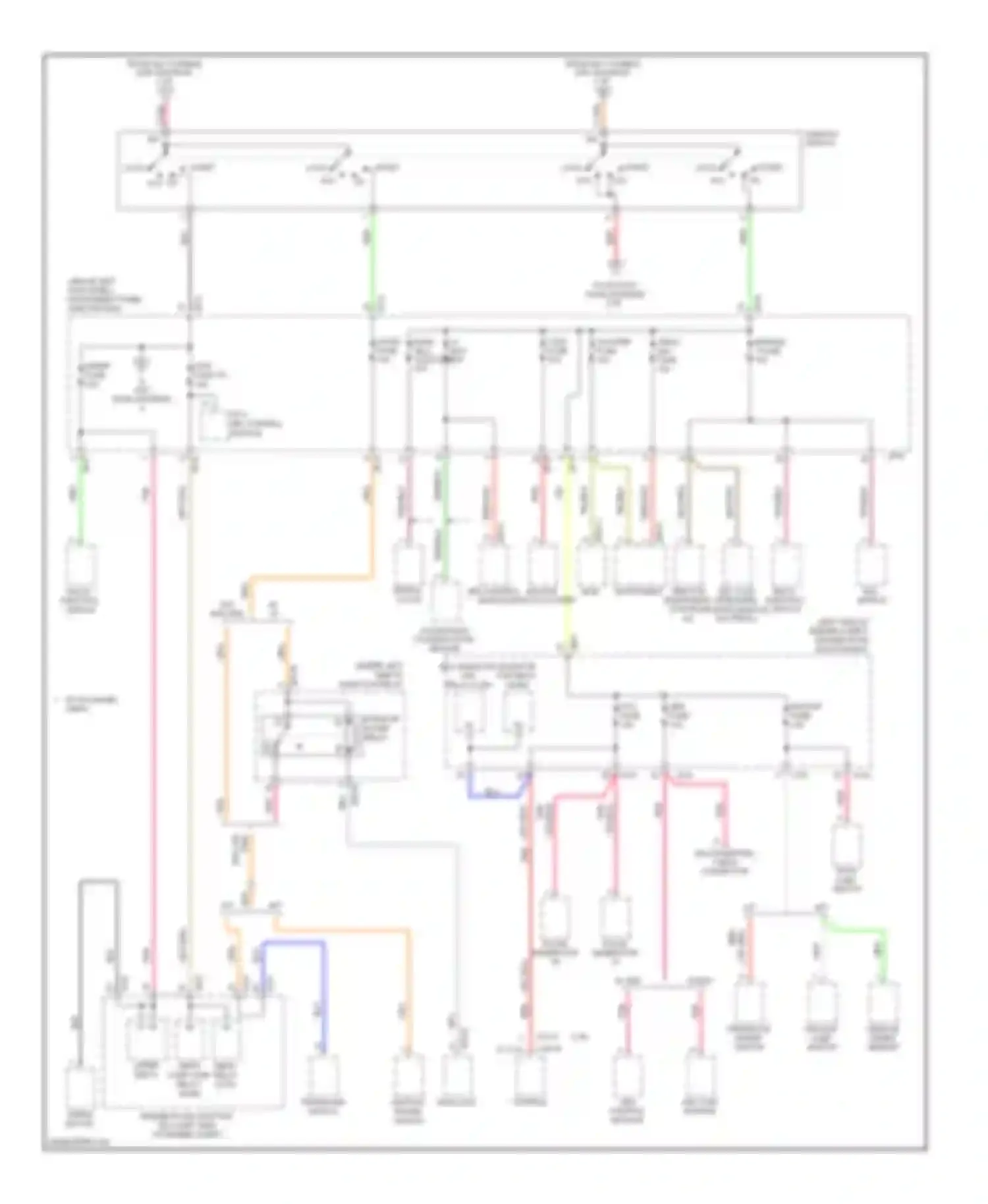 Optima Kia II facelift (2008-2010): Power distribution circuit (3 of 4)