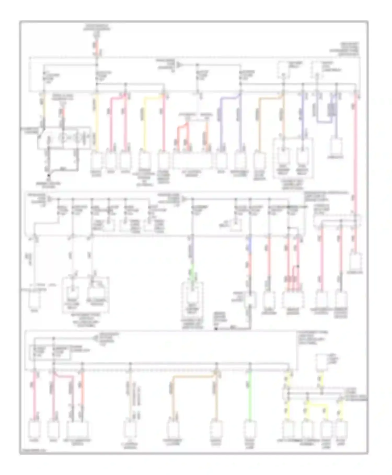 Optima Kia II facelift (2008-2010): Power distribution circuit (4 of 4)