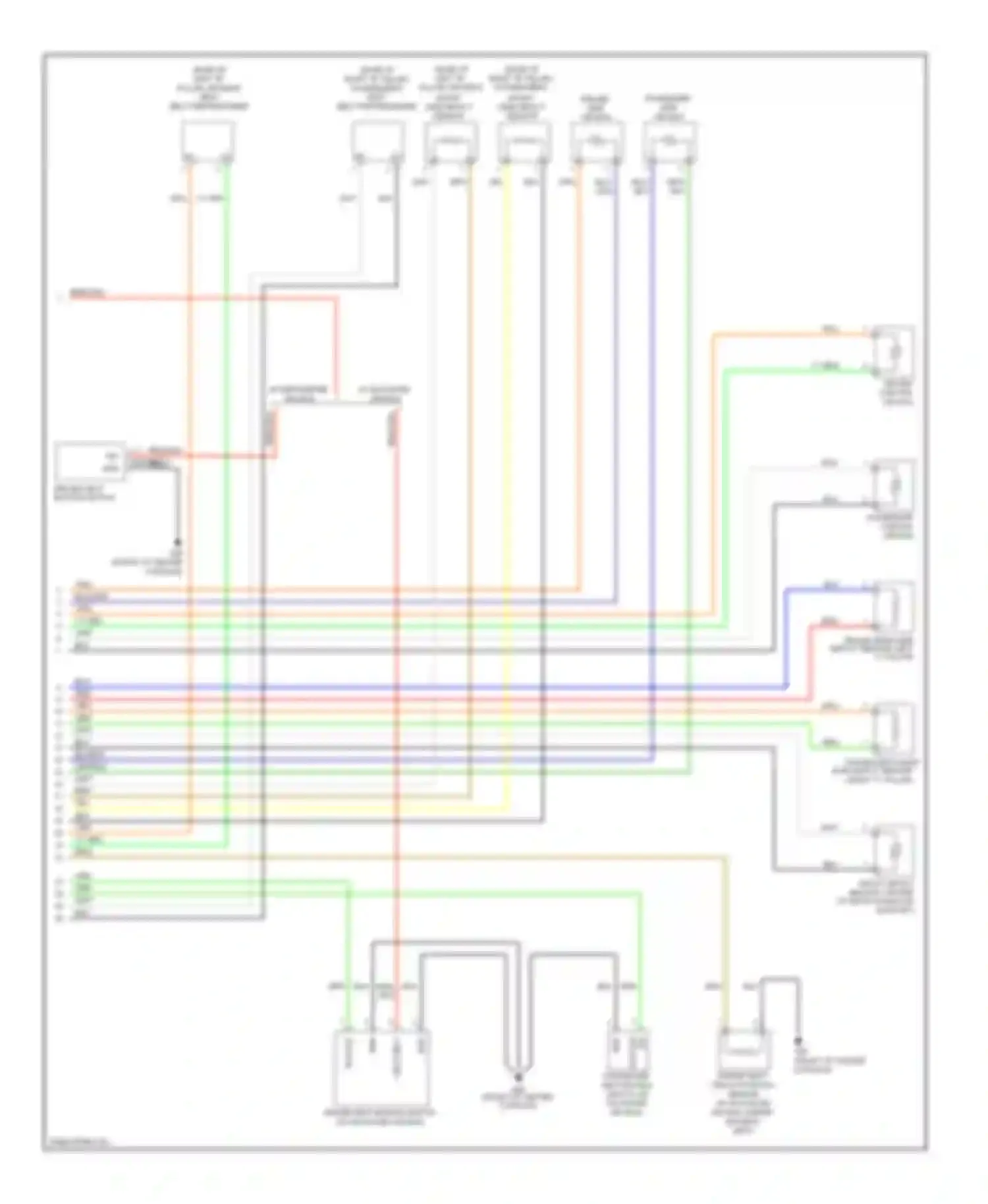 Optima Kia II facelift (2008-2010): Supplemental restraints circuit (2 of 2)