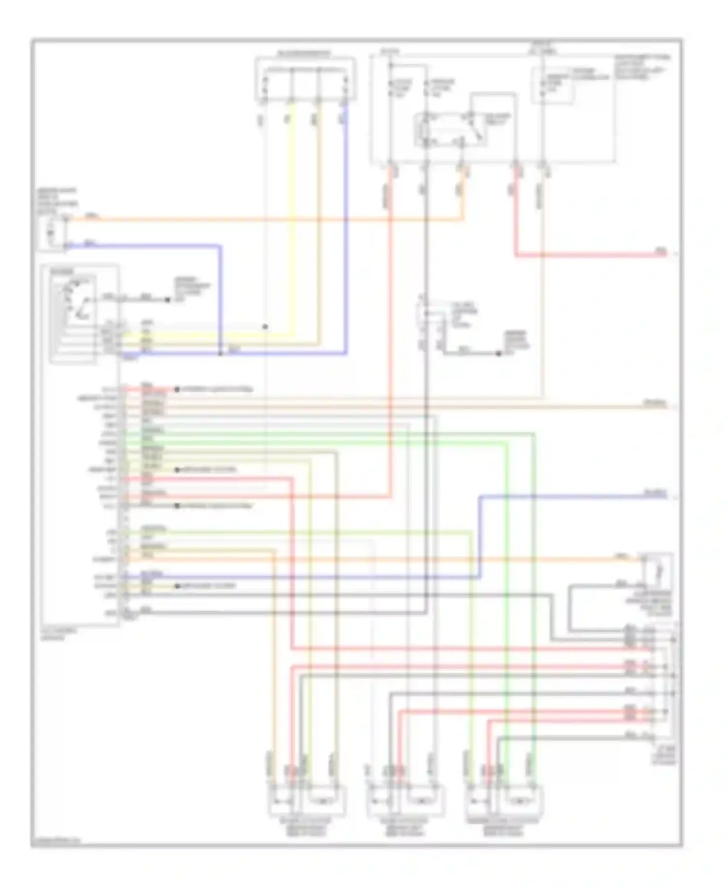 Wiring diagram a/c control module for Kia Optima II facelift (2008-2010) (4 of 6)