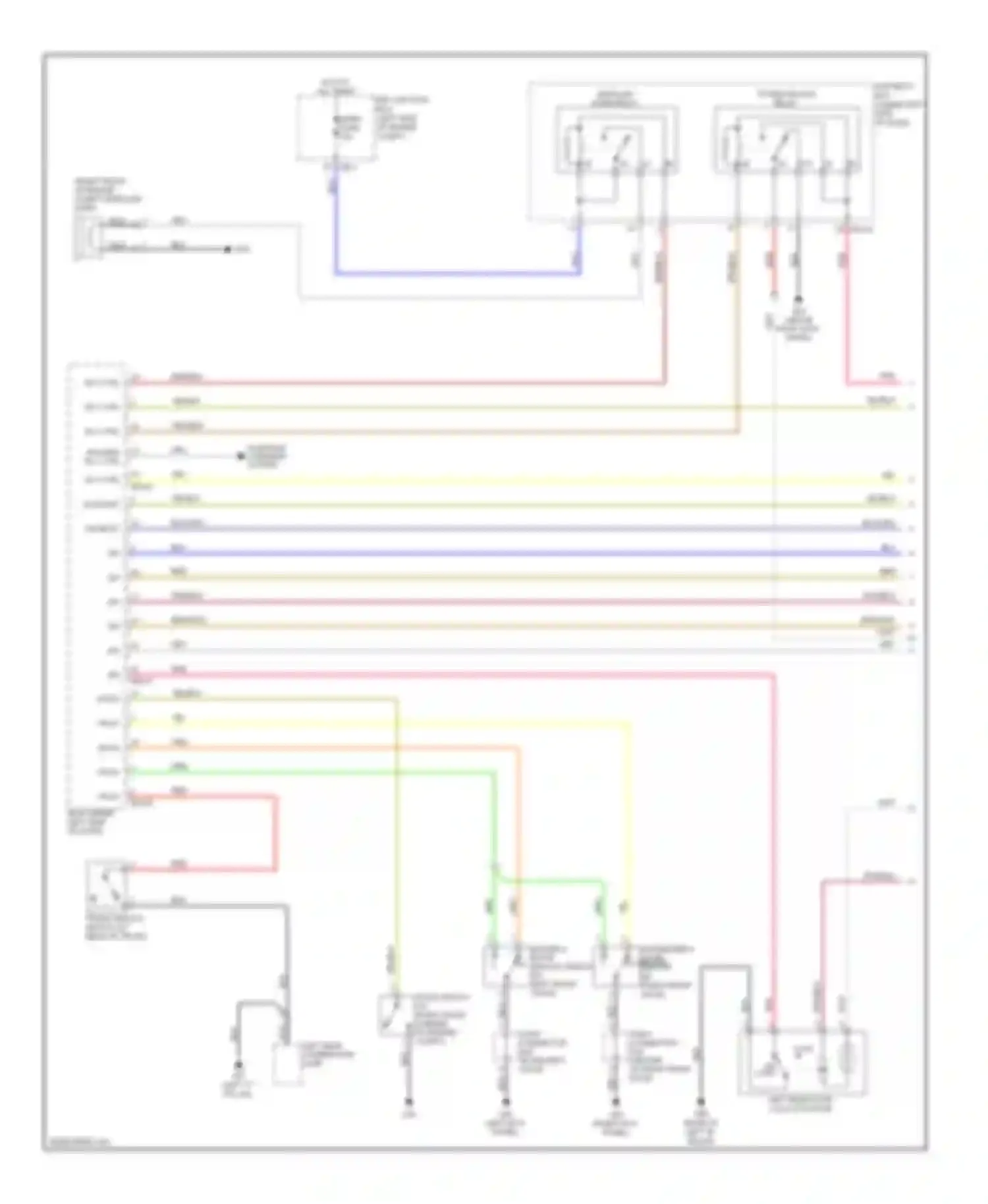 Wiring diagram b/alarm rly ctrl for Kia Optima II facelift (2008-2010) (1 of 2)