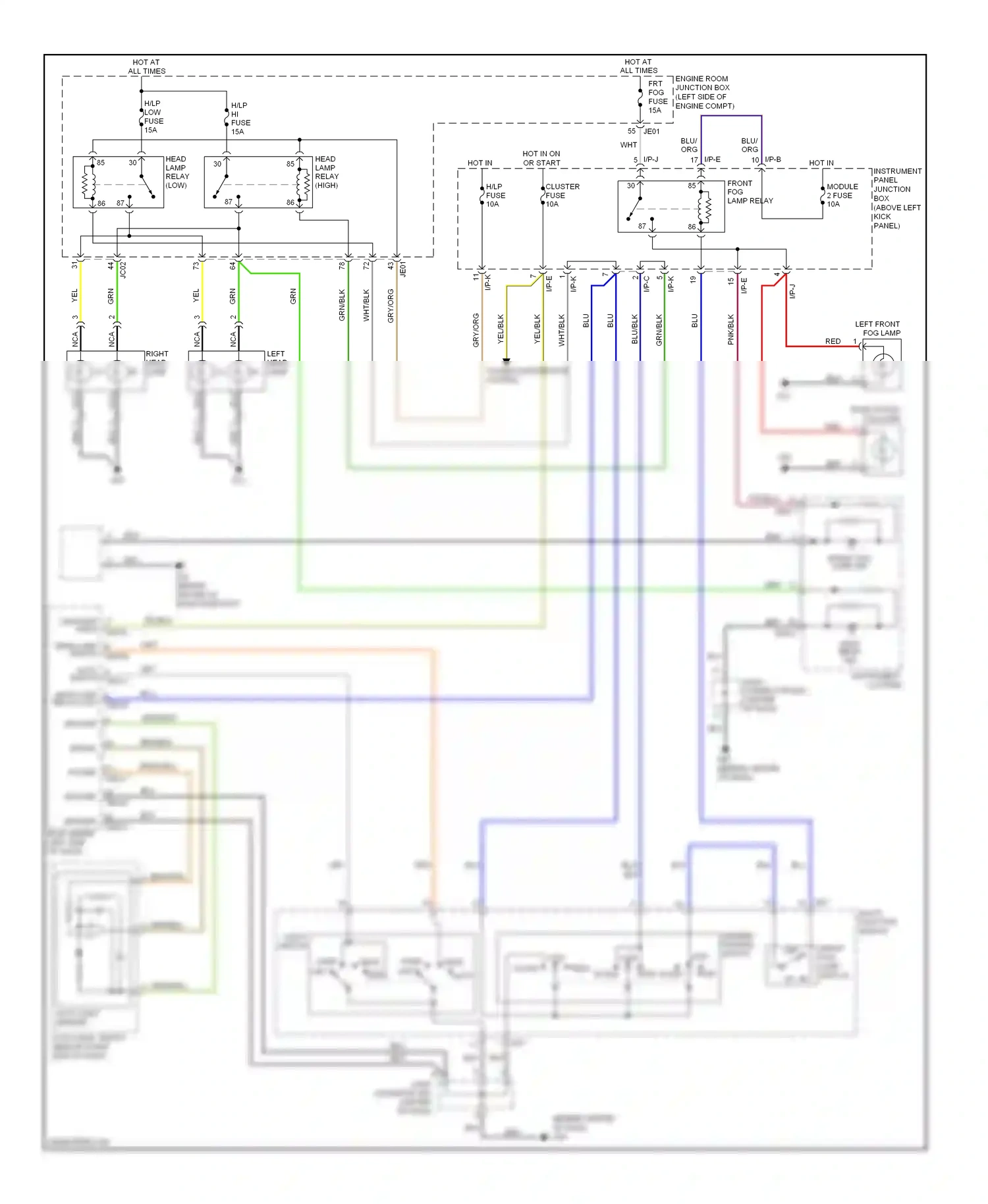 Kia Optima II facelift (2008-2010) blu wiring diagram  (21 of 68)