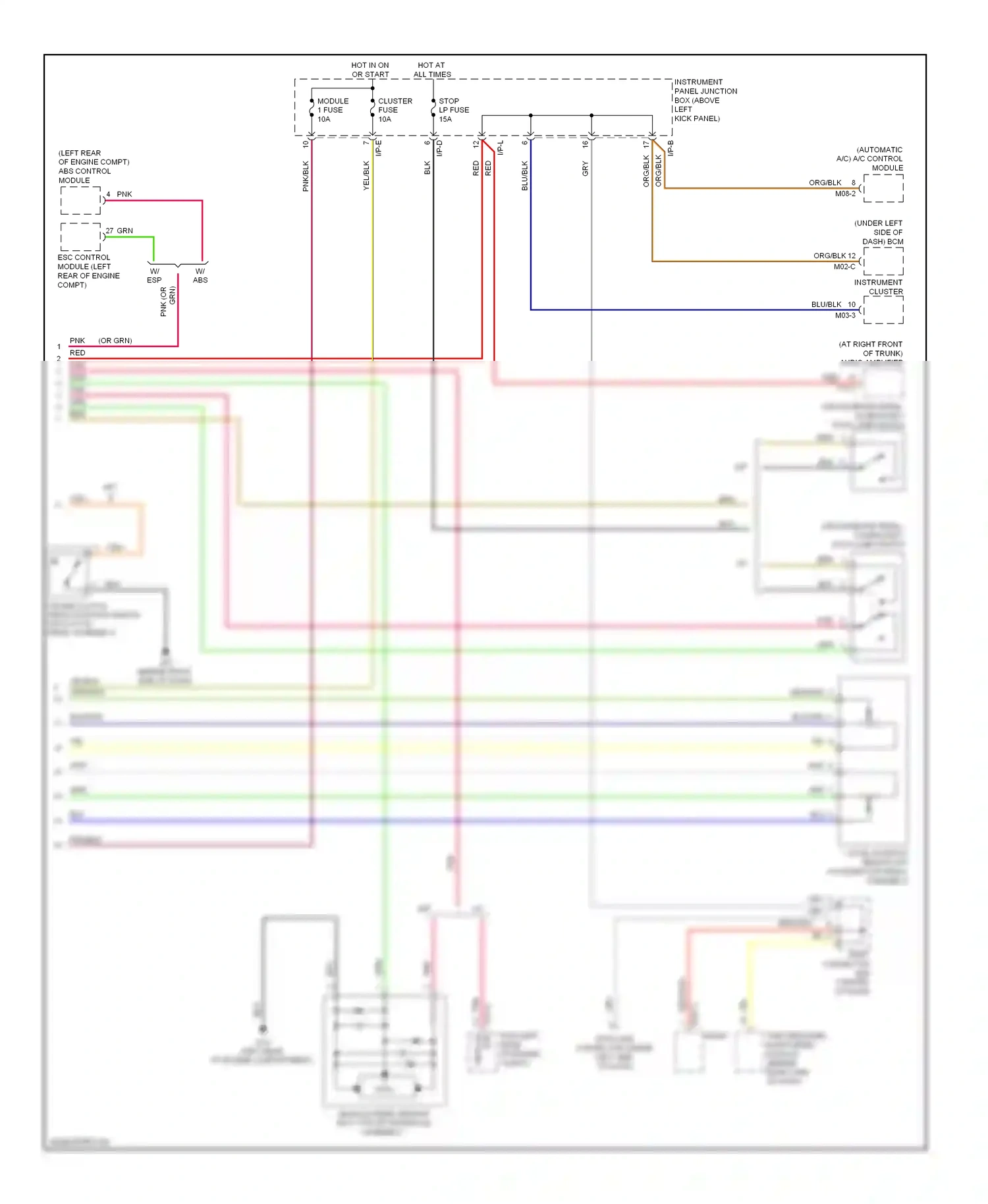 Kia Optima II facelift (2008-2010) blu wiring diagram  (12 of 68)