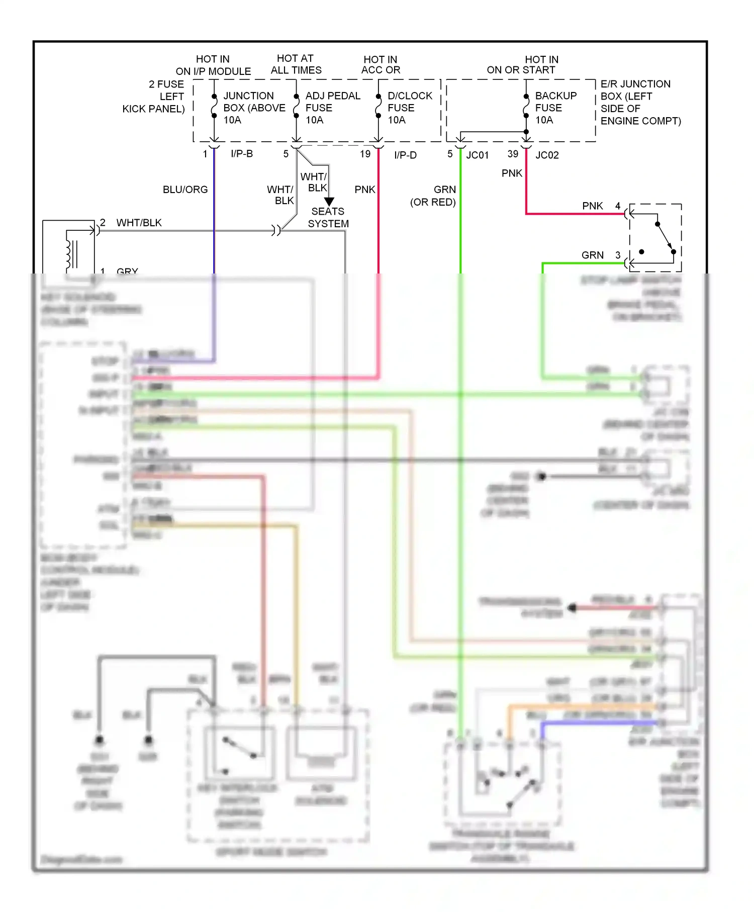 Kia Optima II facelift (2008-2010) brn wiring diagram  (49 of 57)
