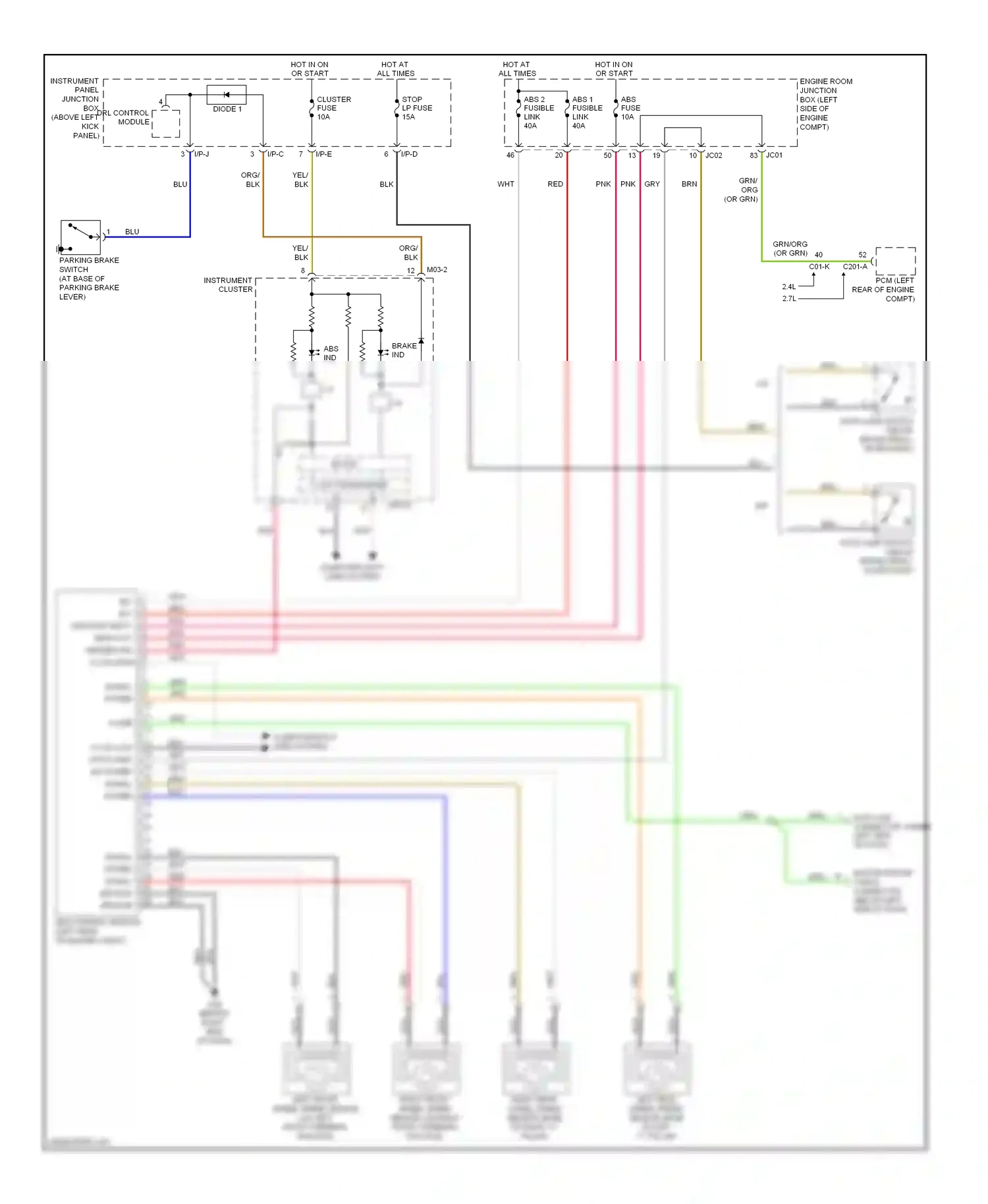 Kia Optima II facelift (2008-2010) compt) wiring diagram  (2 of 3)