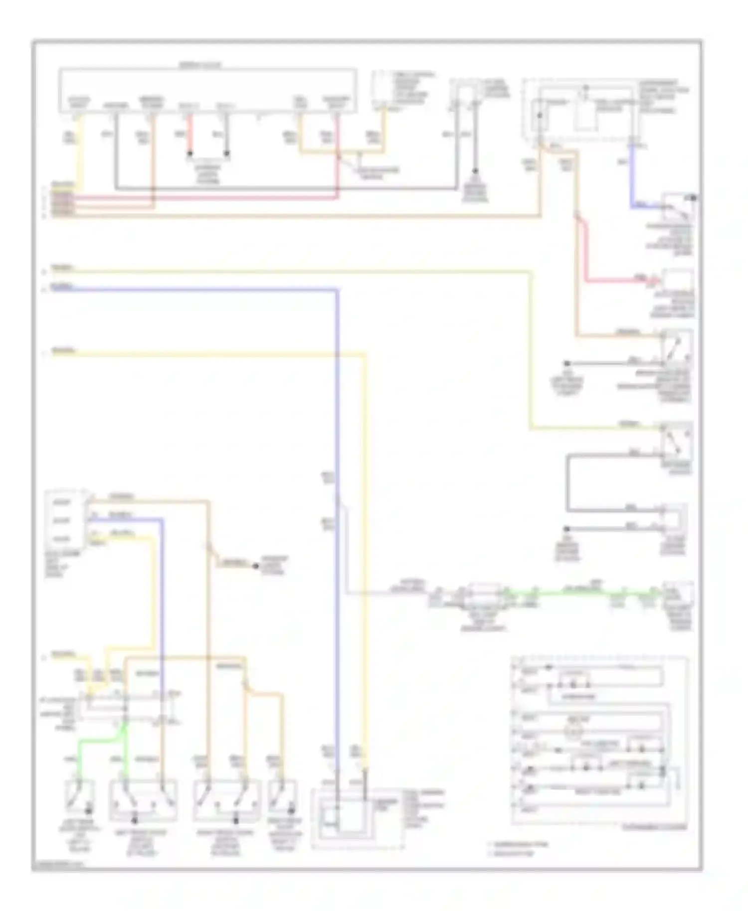 Wiring diagram digital clock for Kia Optima II facelift (2008-2010) (2 of 5)