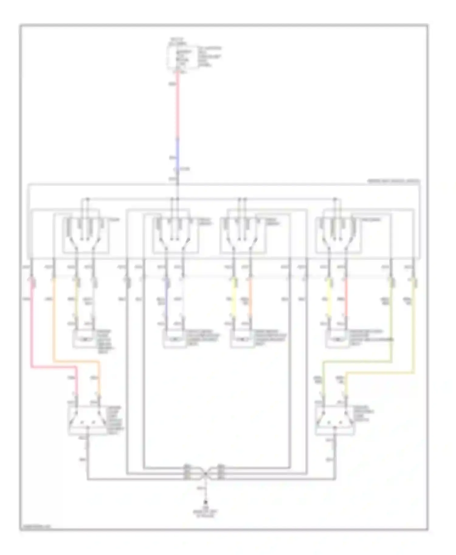 Wiring diagram driver slide for Kia Optima II facelift (2008-2010) (1 of 1)