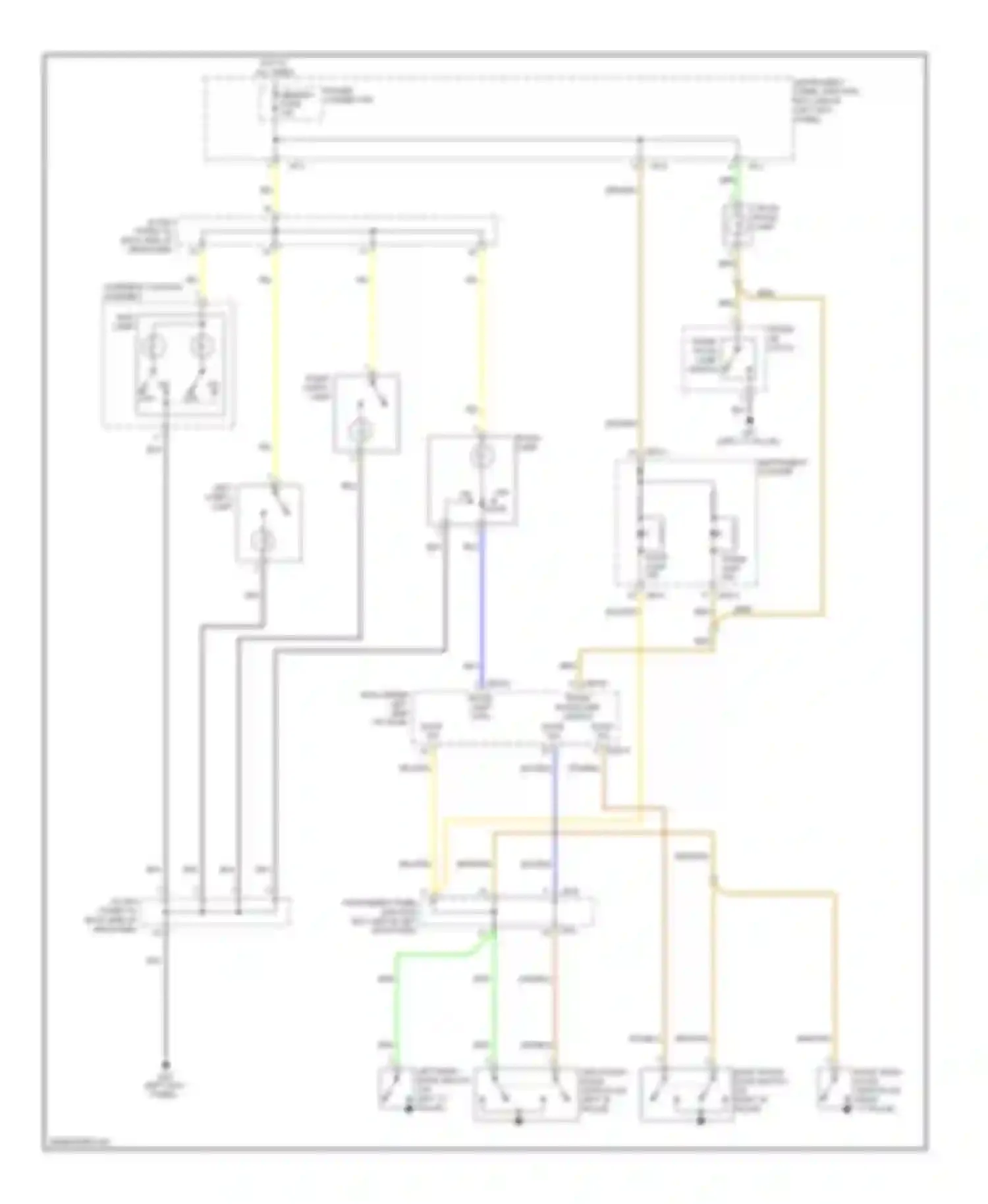 Wiring diagram latch) for Kia Optima II facelift (2008-2010) (1 of 1)