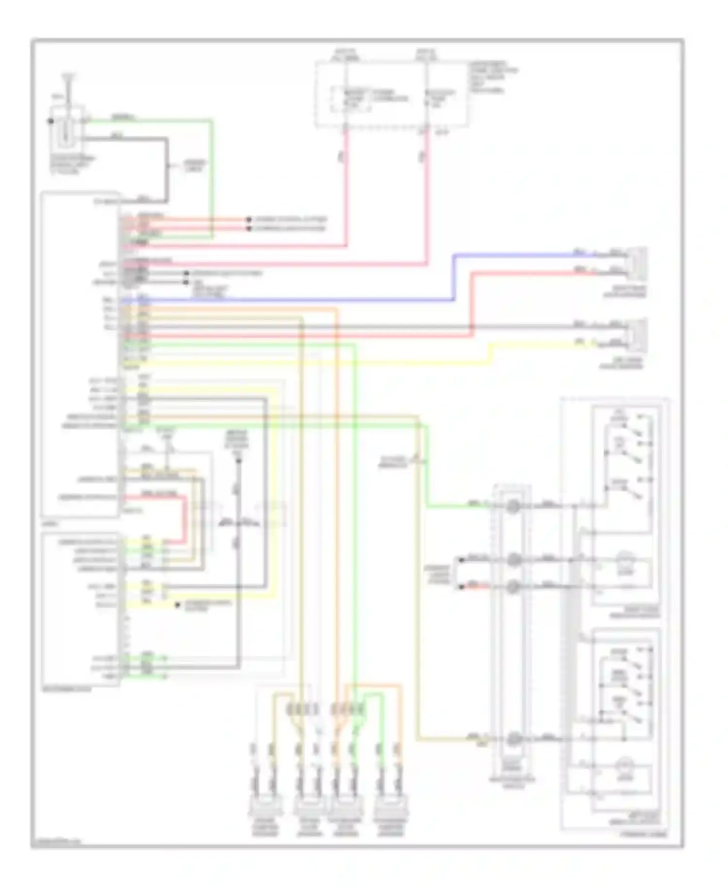 Wiring diagram left audio remocon switch for Kia Optima II facelift (2008-2010) (6 of 6)