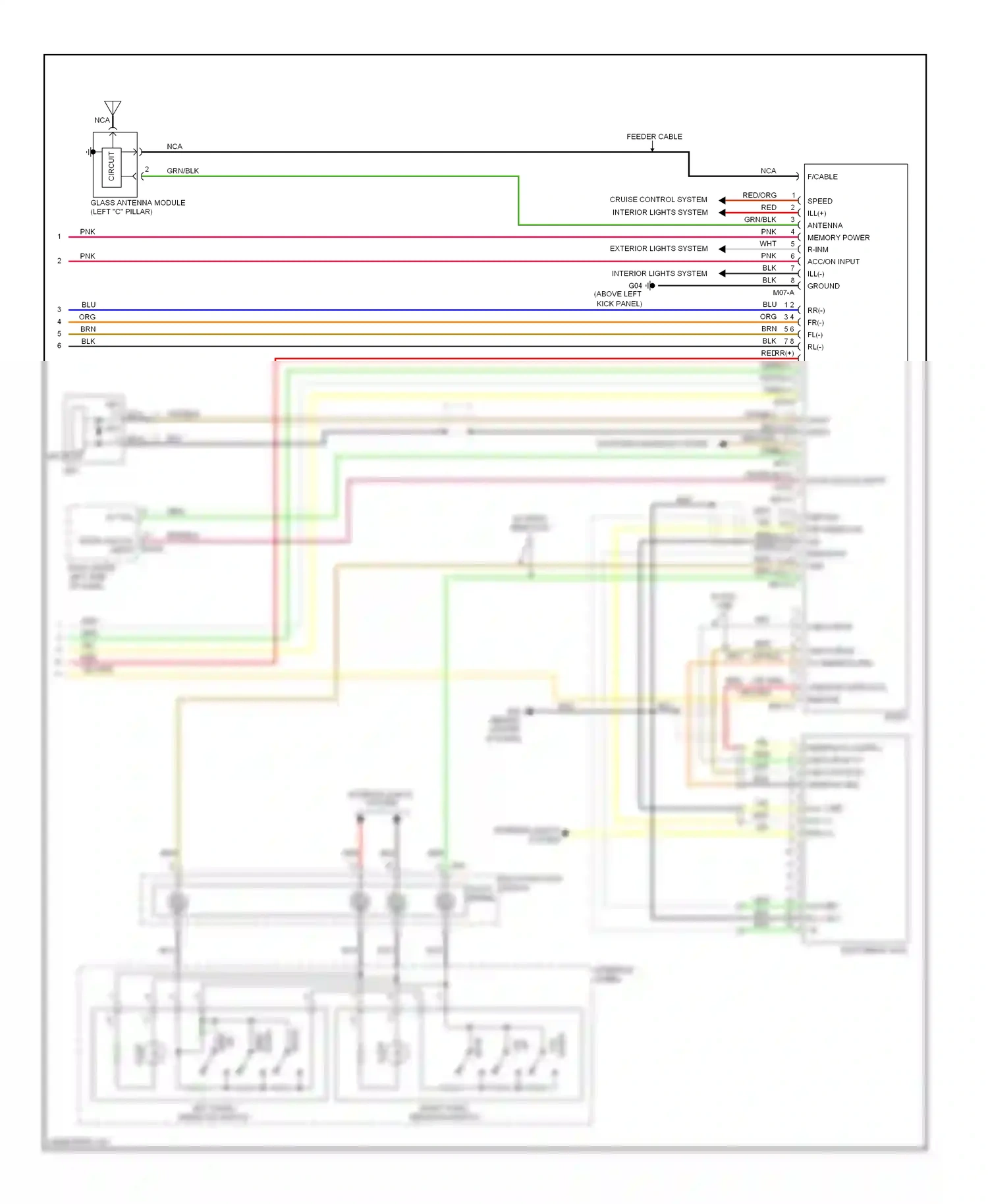 Kia Optima II facelift (2008-2010) mic - wiring diagram  (1 of 2)