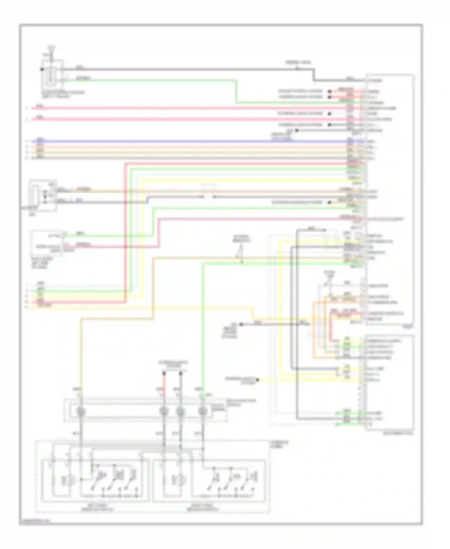 Wiring diagram multi- function switch clock spring for Kia Optima II facelift (2008-2010) (2 of 5)