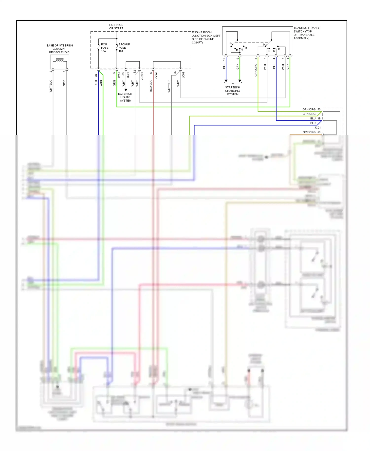 Kia Optima II facelift (2008-2010) normal wiring diagram  (1 of 3)