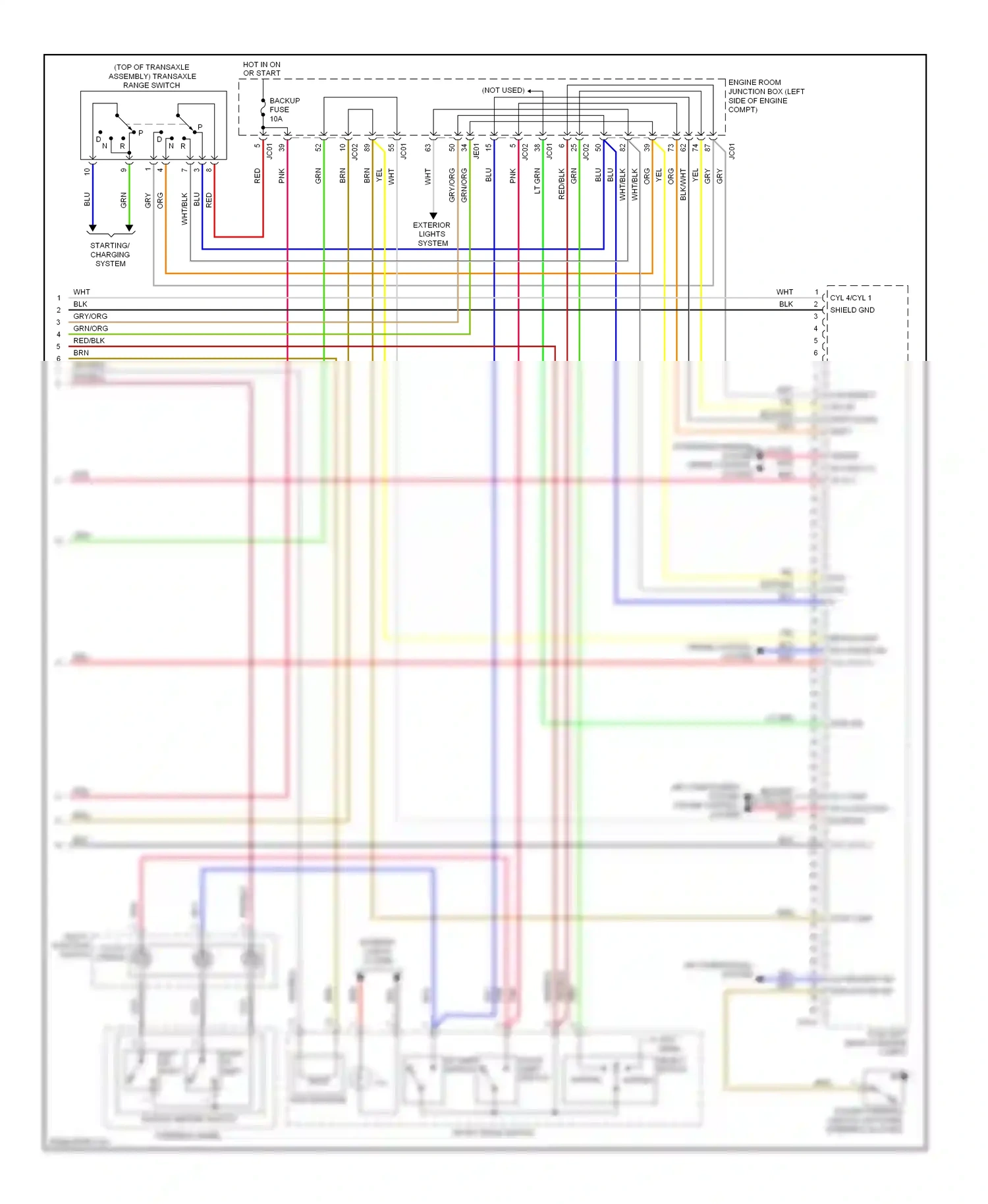 Kia Optima II facelift (2008-2010) normal wiring diagram  (2 of 3)