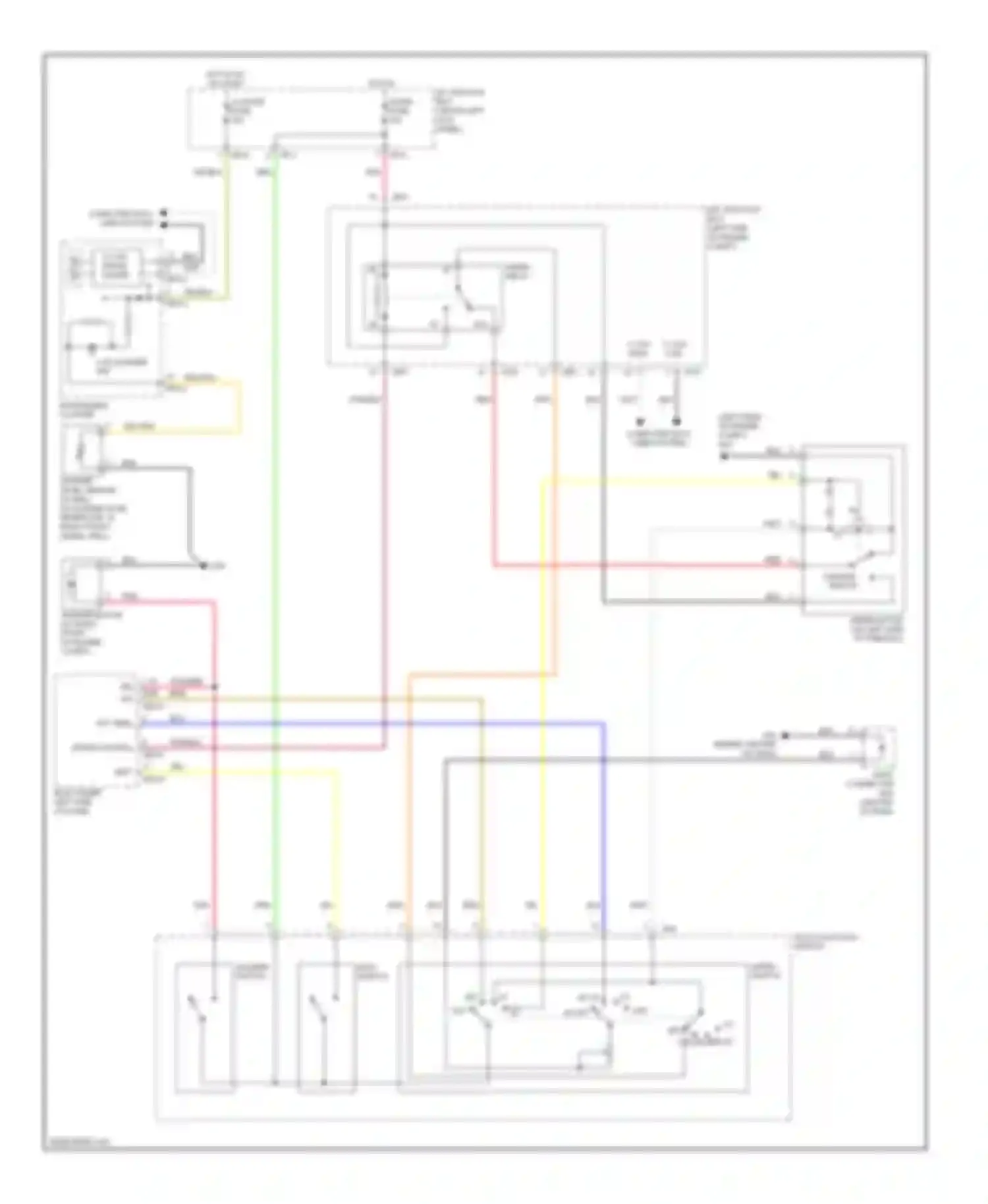 Wiring diagram parking switch for Kia Optima II facelift (2008-2010) (1 of 2)